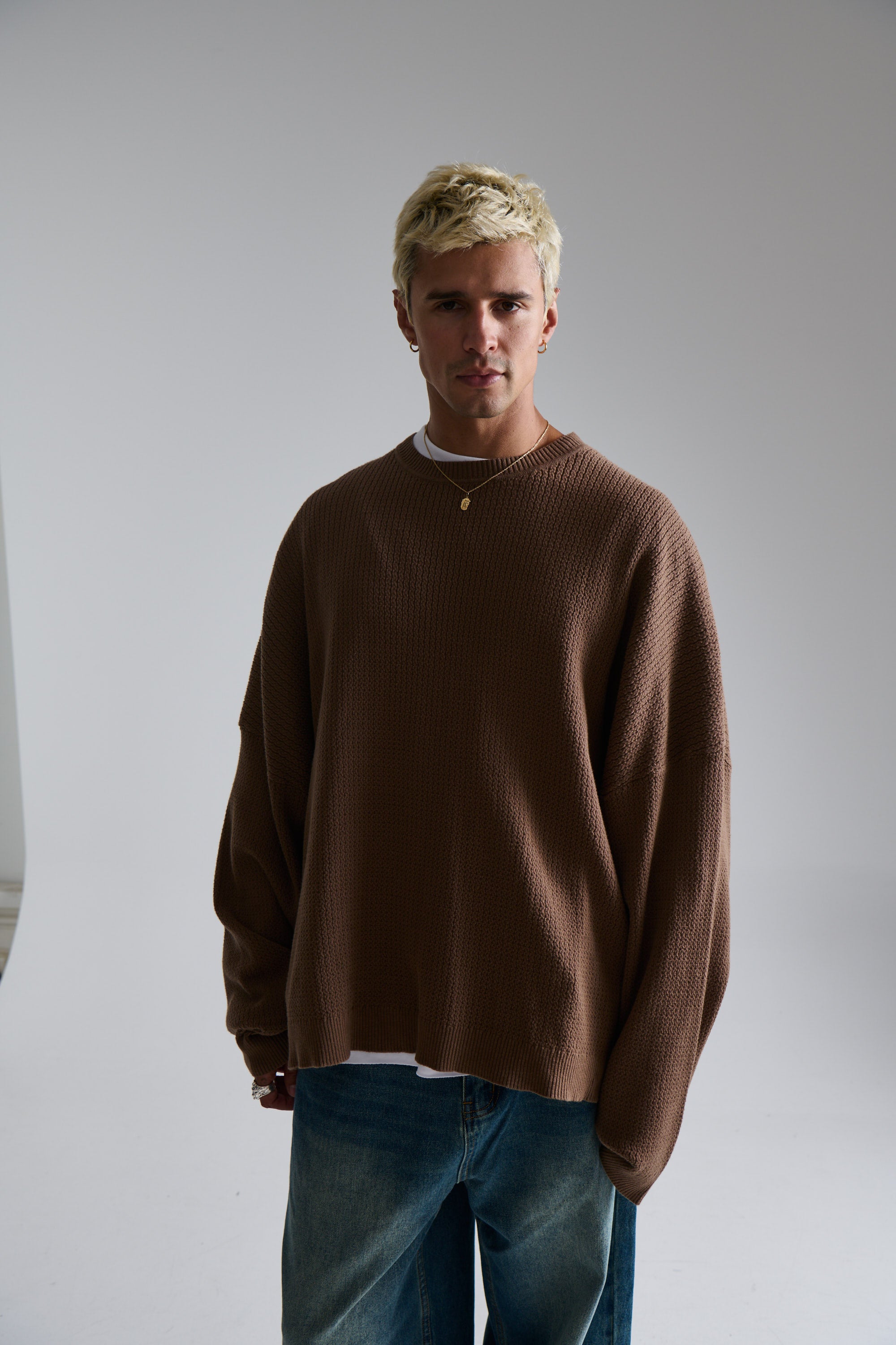 Lightweight Texture Sweat Choc