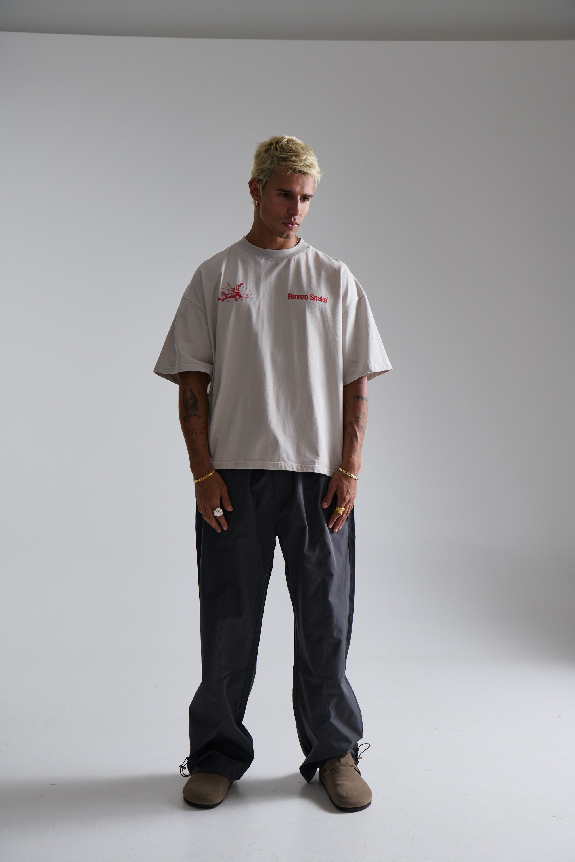 Bronze Snake Melb Tee Ivory