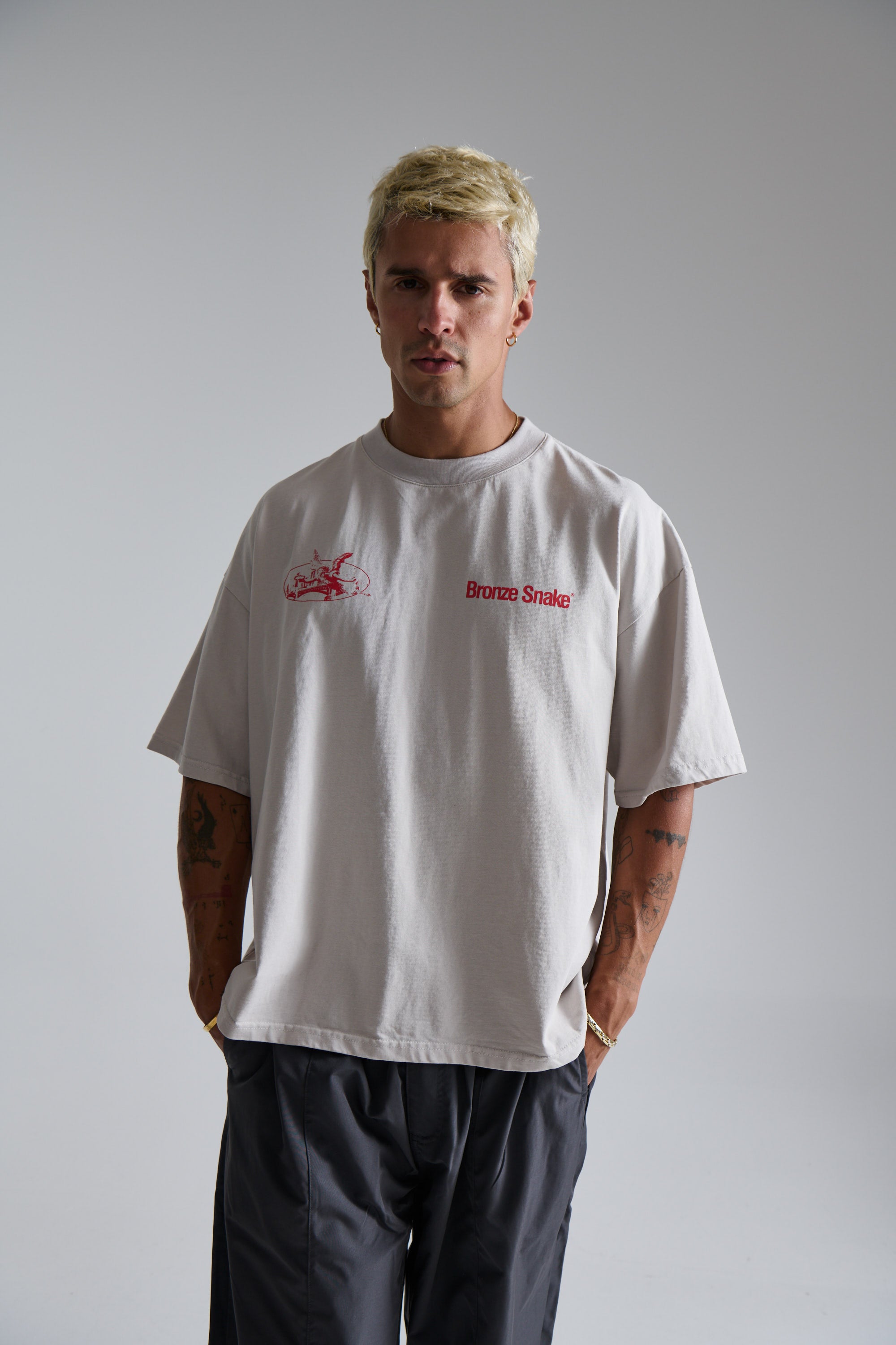 Bronze Snake Melb Tee Ivory