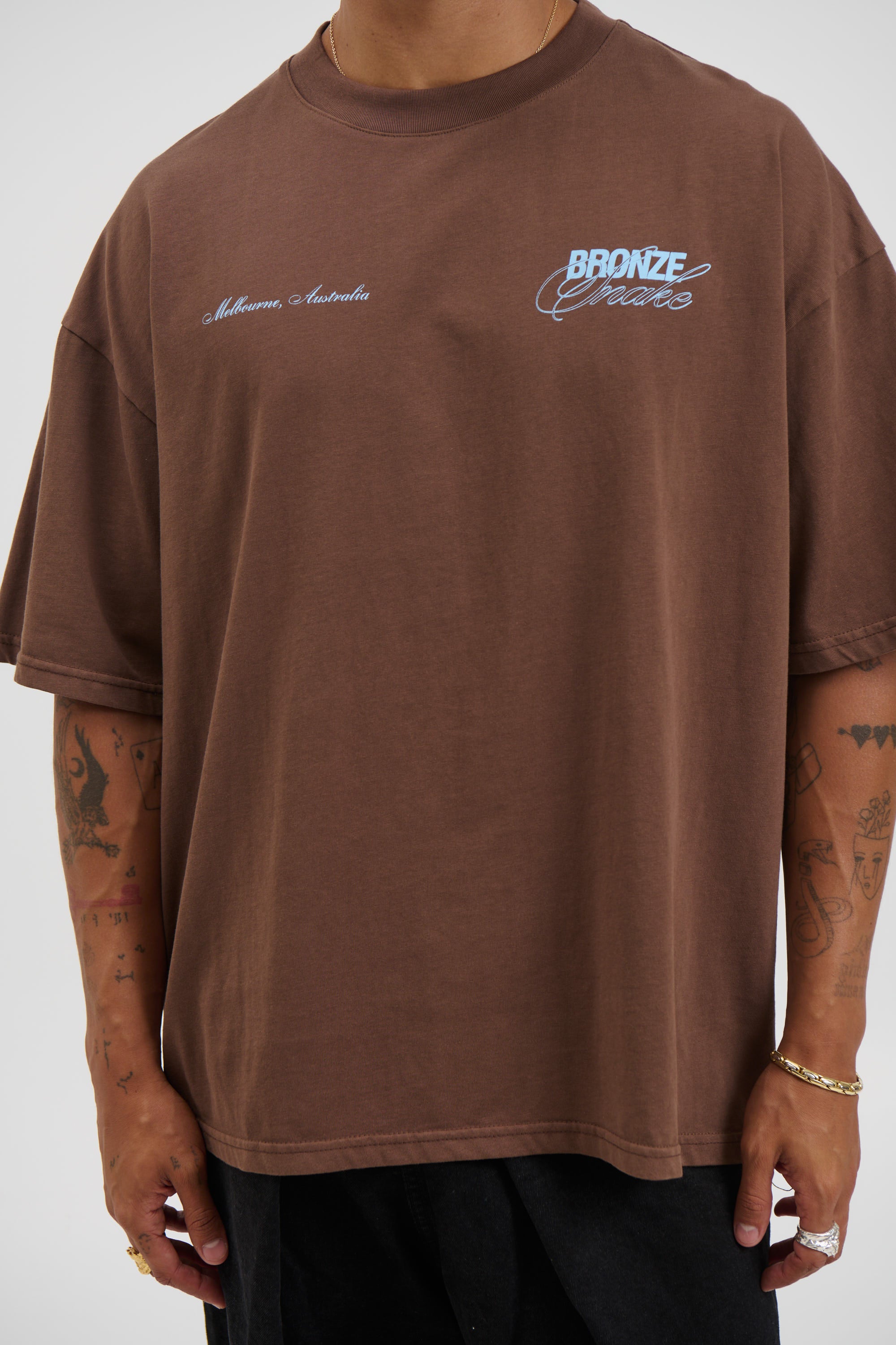 Bronze Snake Signature Tee Choc