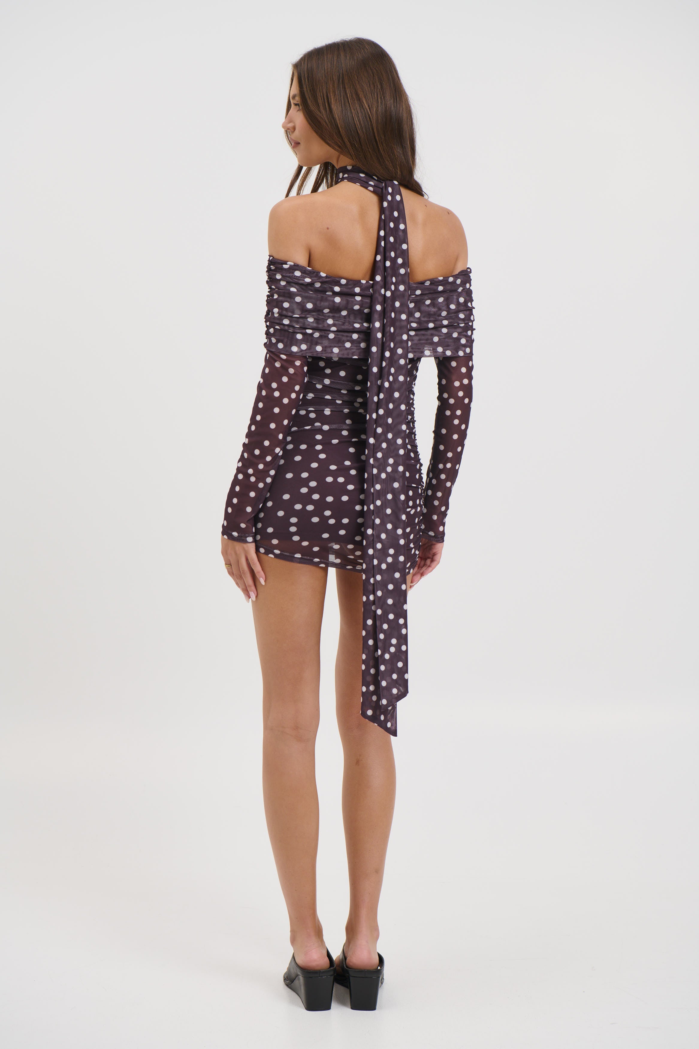 Nicolina Mini Dress Coffee