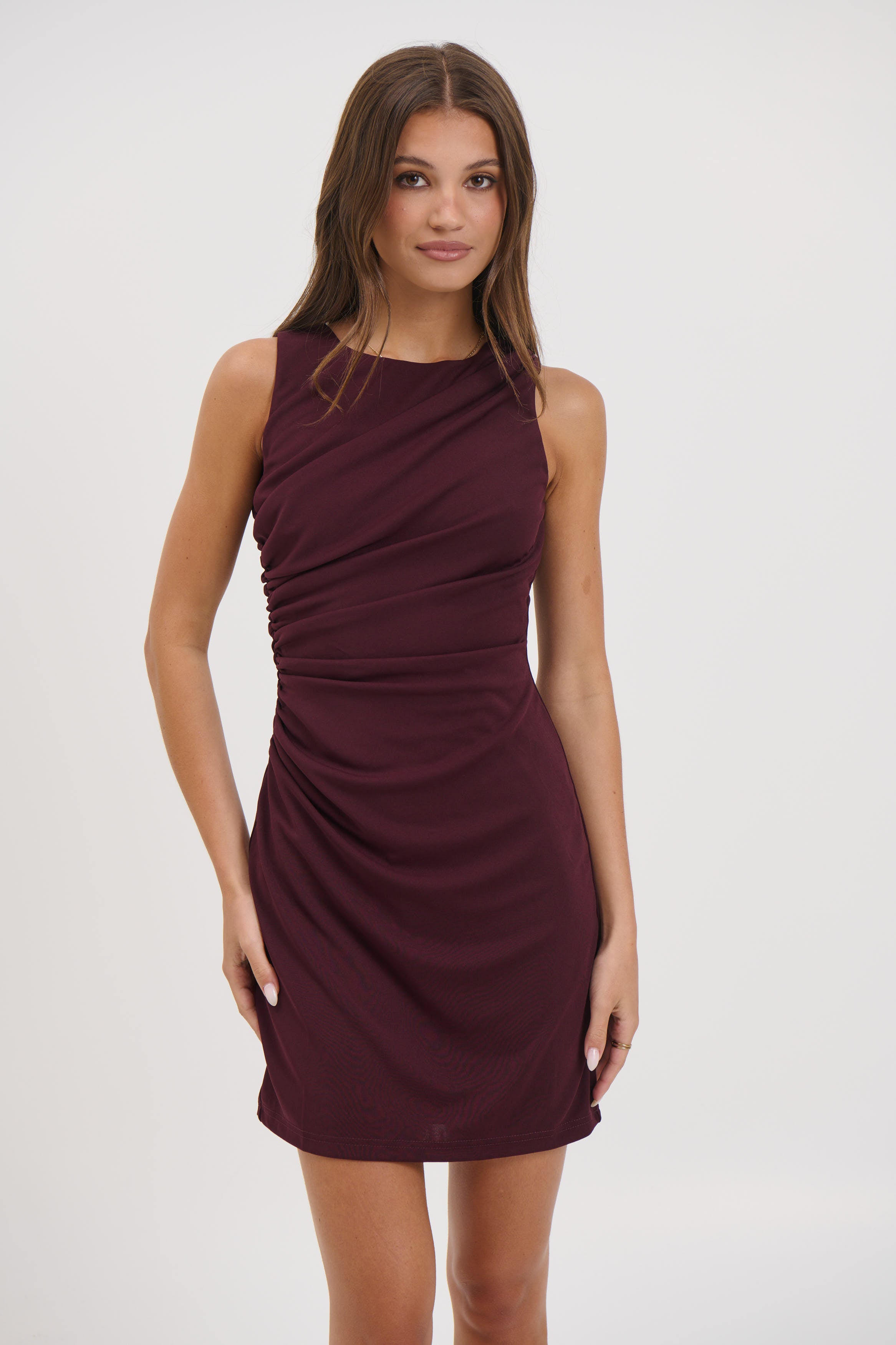 Avalee Mini Dress Plum