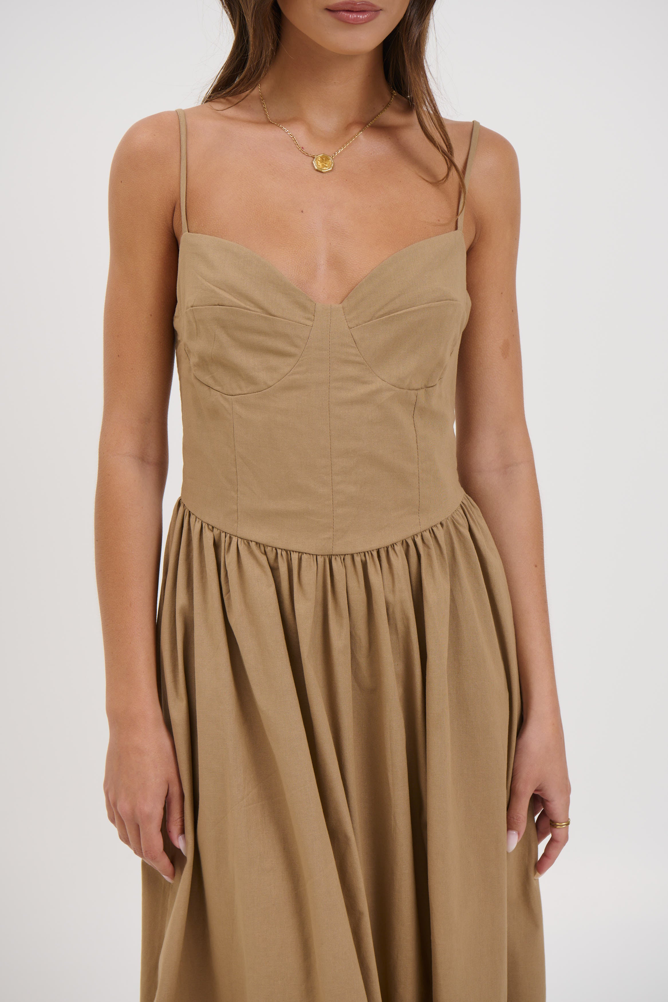 Abbie Maxi Dress Latte