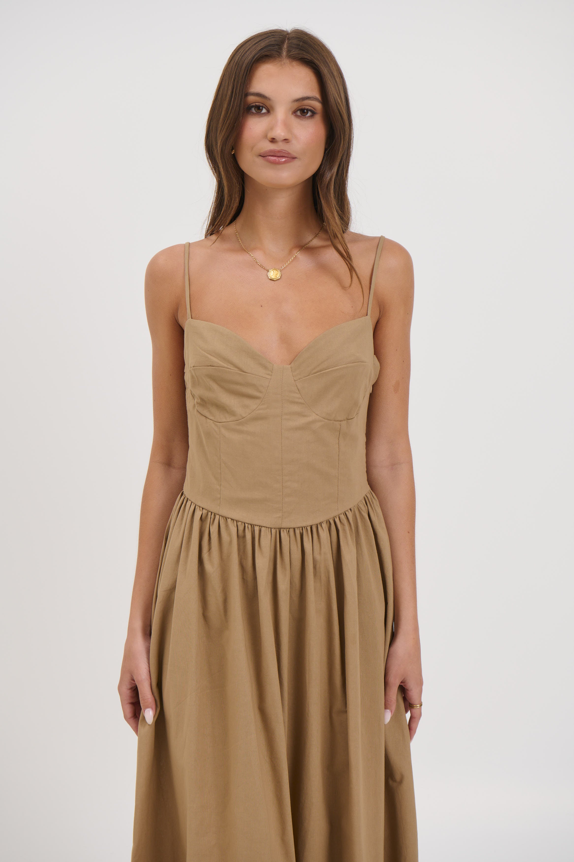 Abbie Maxi Dress Latte