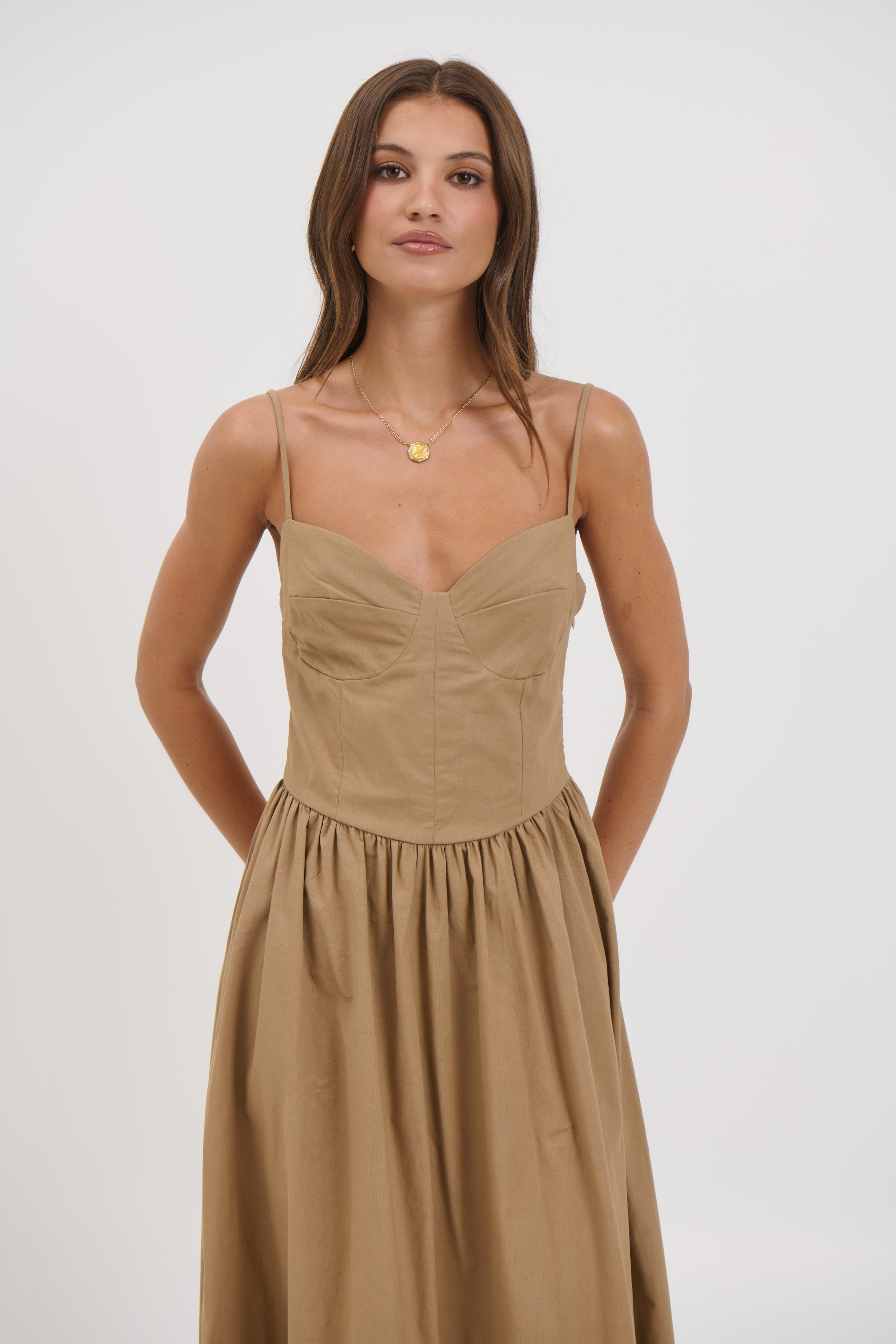Abbie Maxi Dress Latte