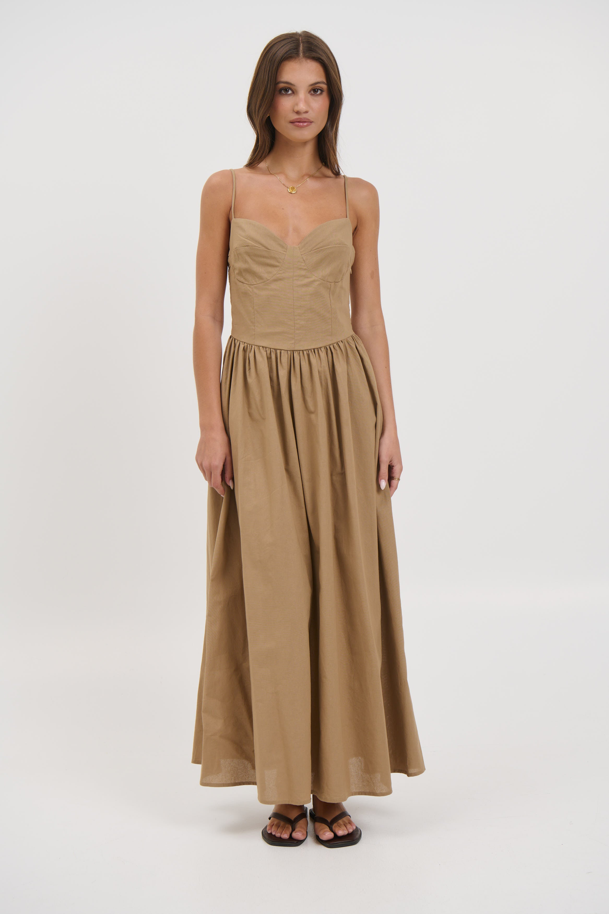 Abbie Maxi Dress Latte