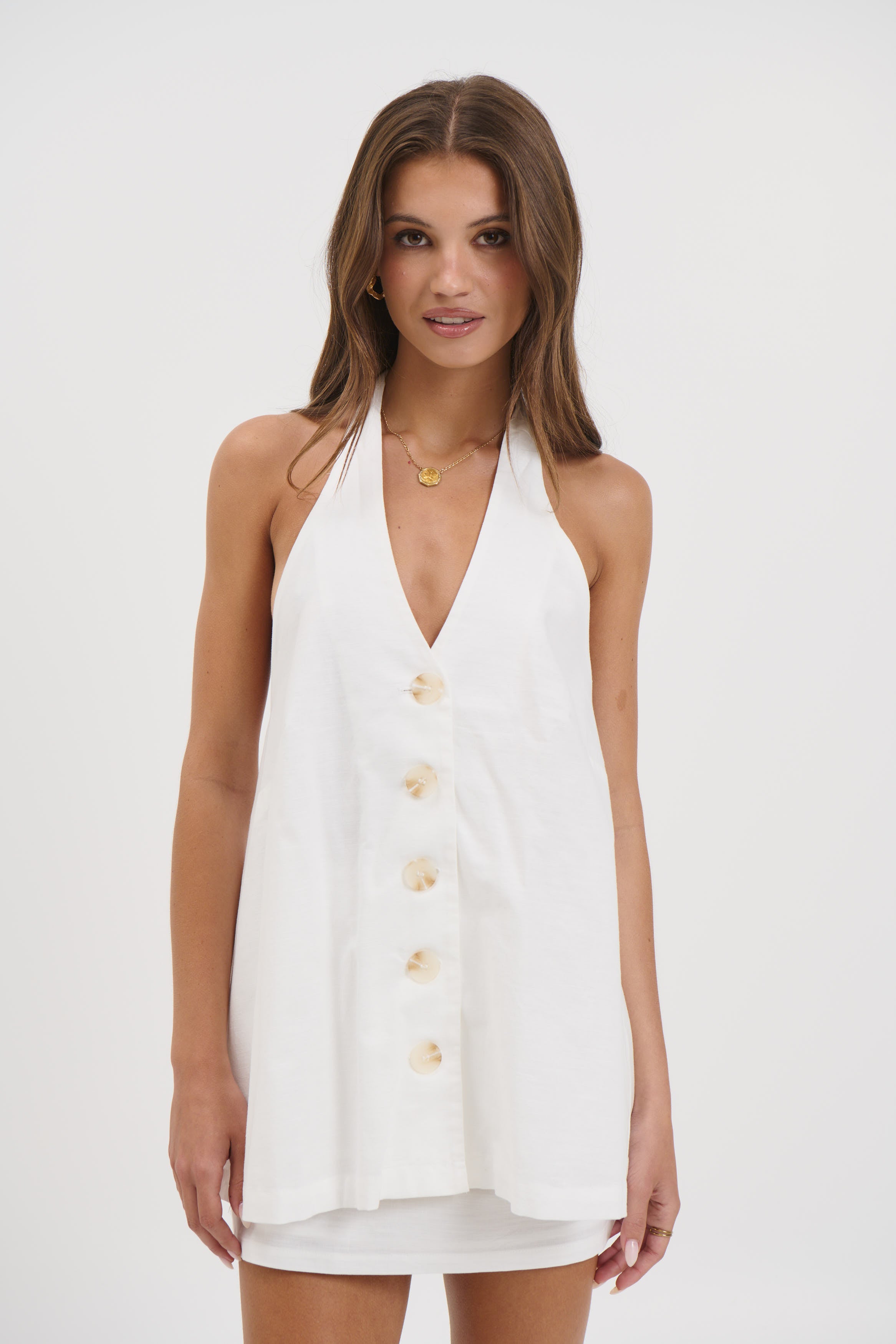 Octavia Vest White
