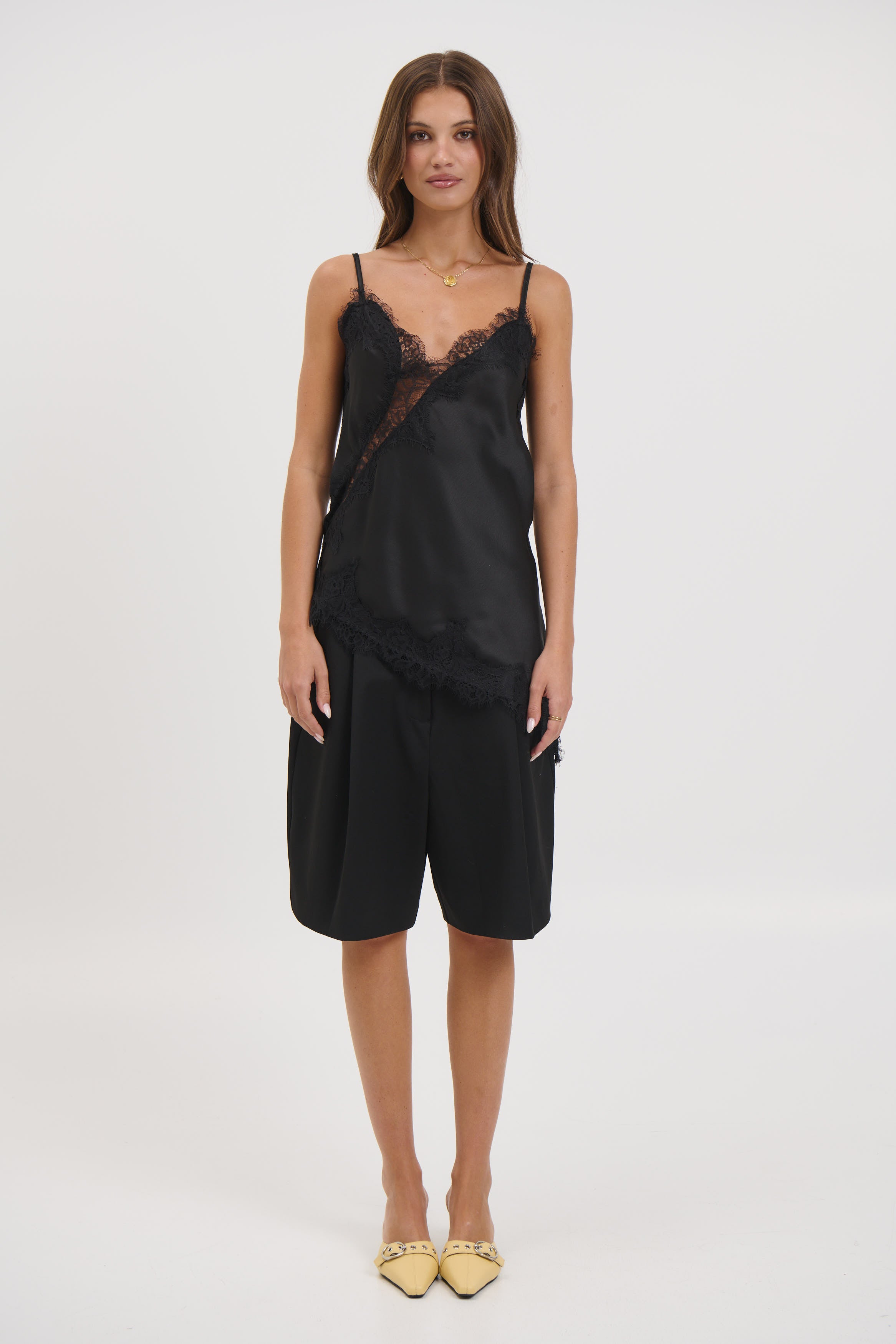 Chrishell Lace Cami Black