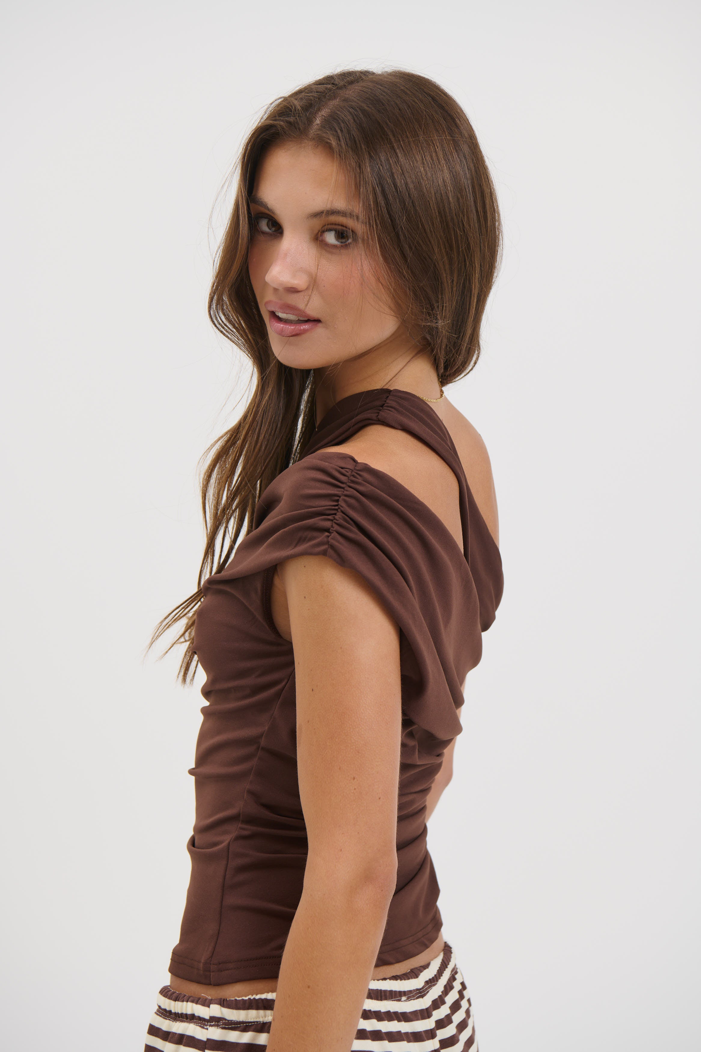 Nevada Asymmetric Top Chocolate