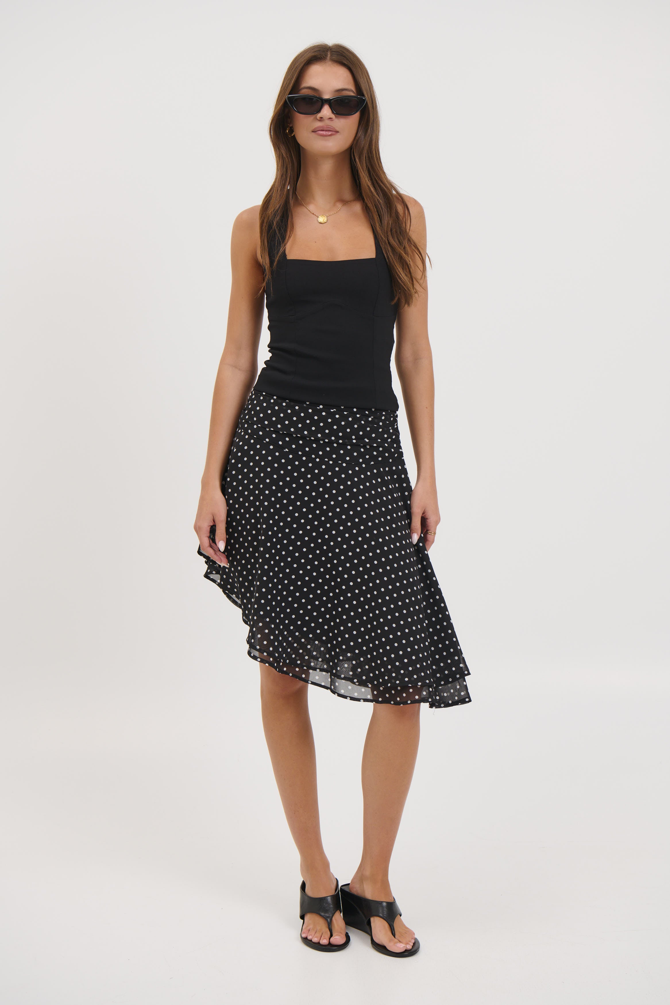Paloma Midi Skirt Black