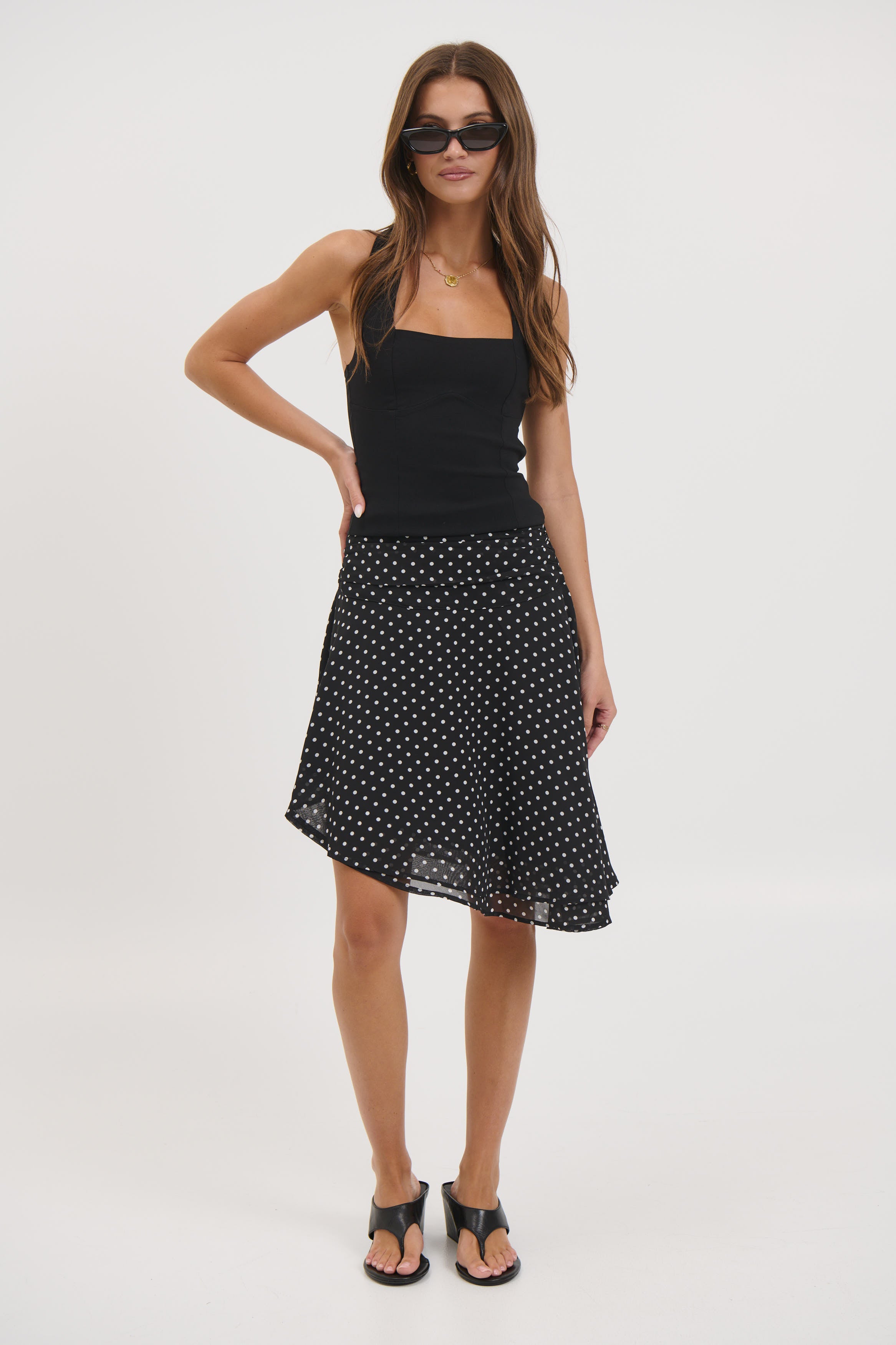 Paloma Midi Skirt Black