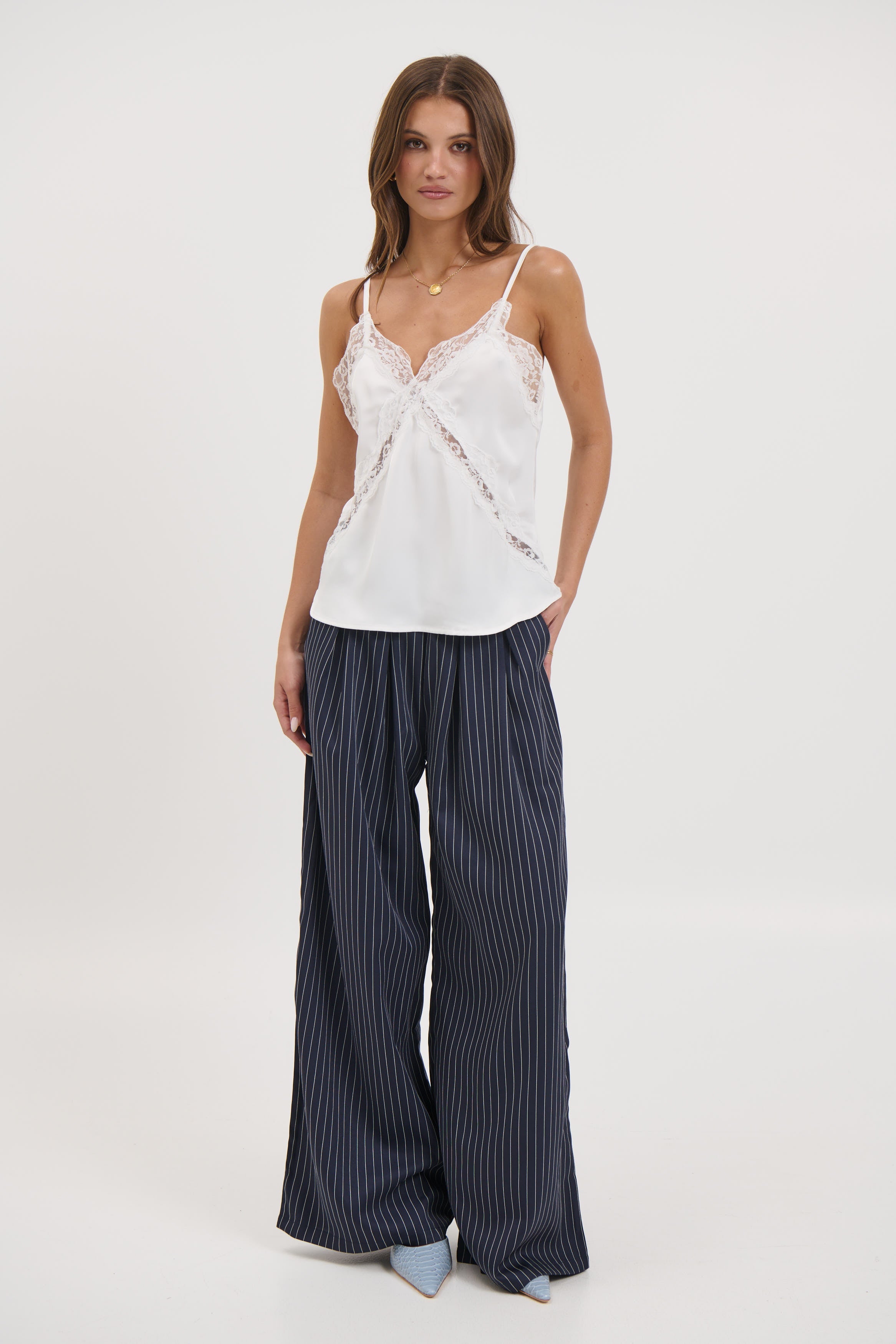 Matilda Lace Cami White