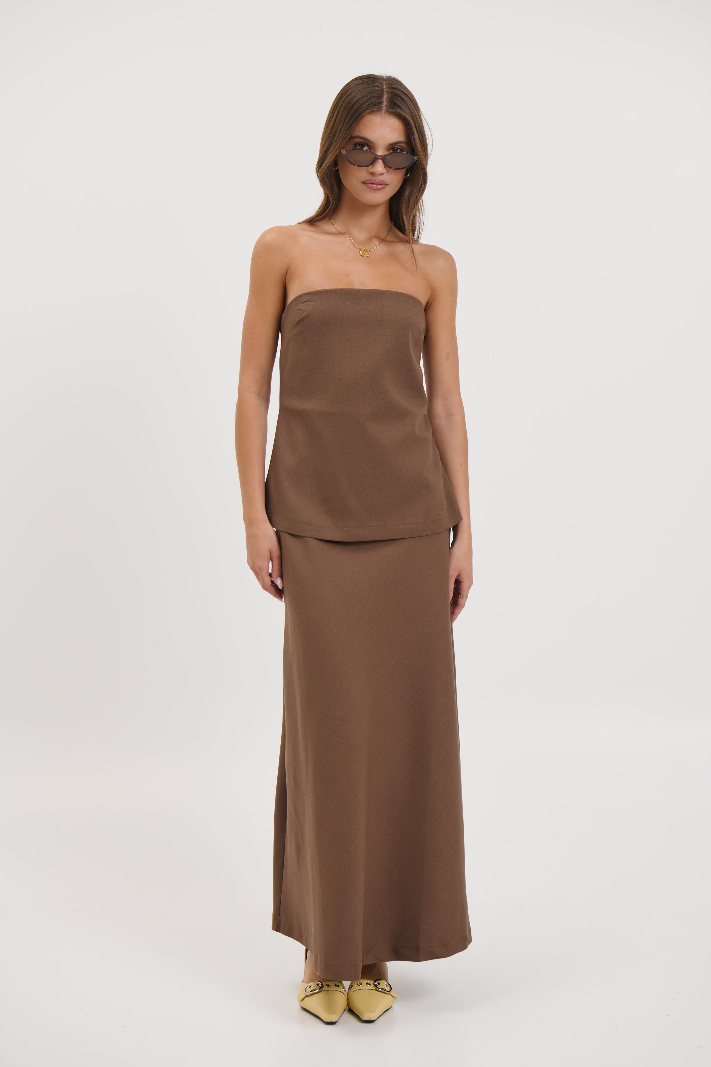 Riley Maxi Dress Chocolate