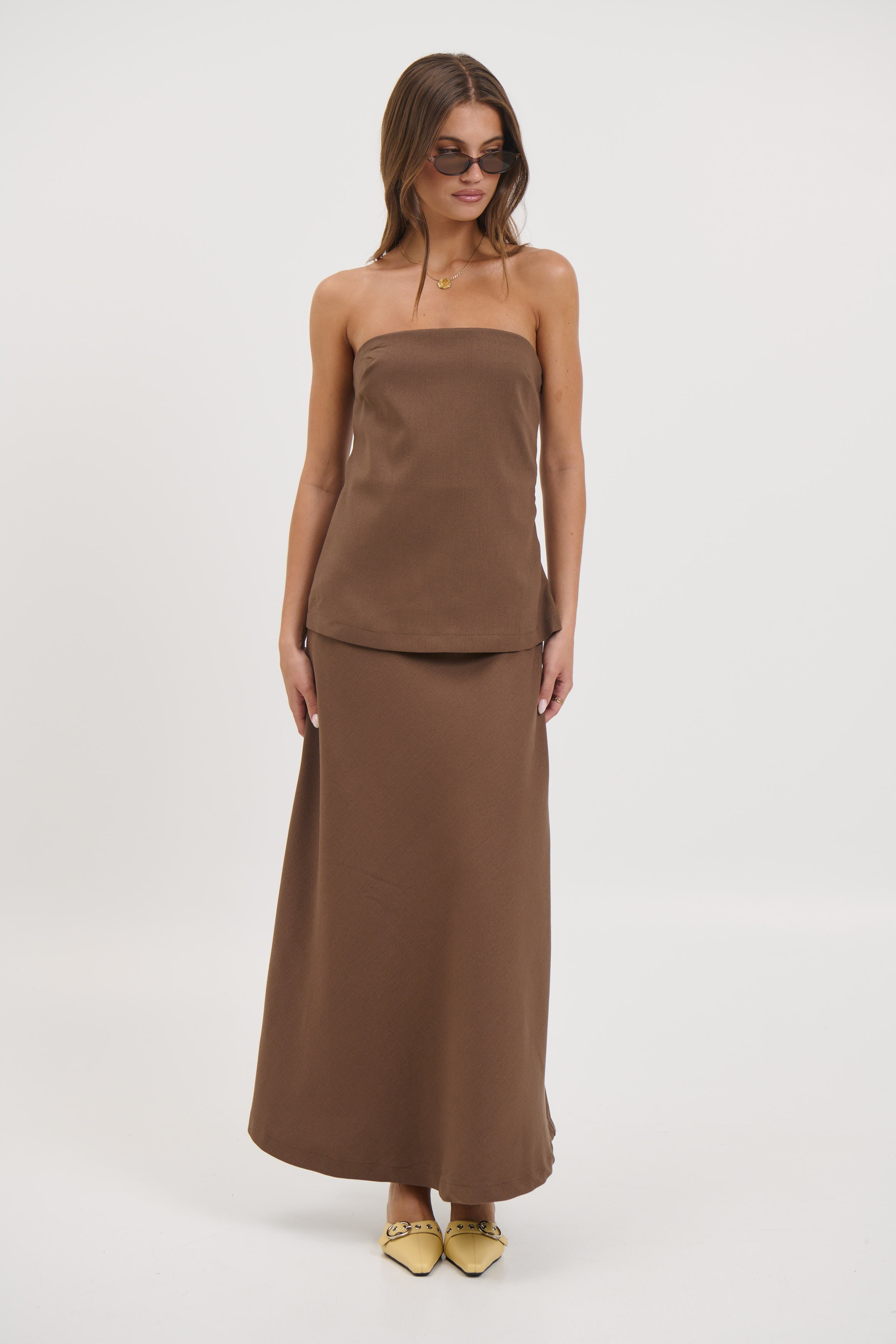 Riley Maxi Dress Chocolate