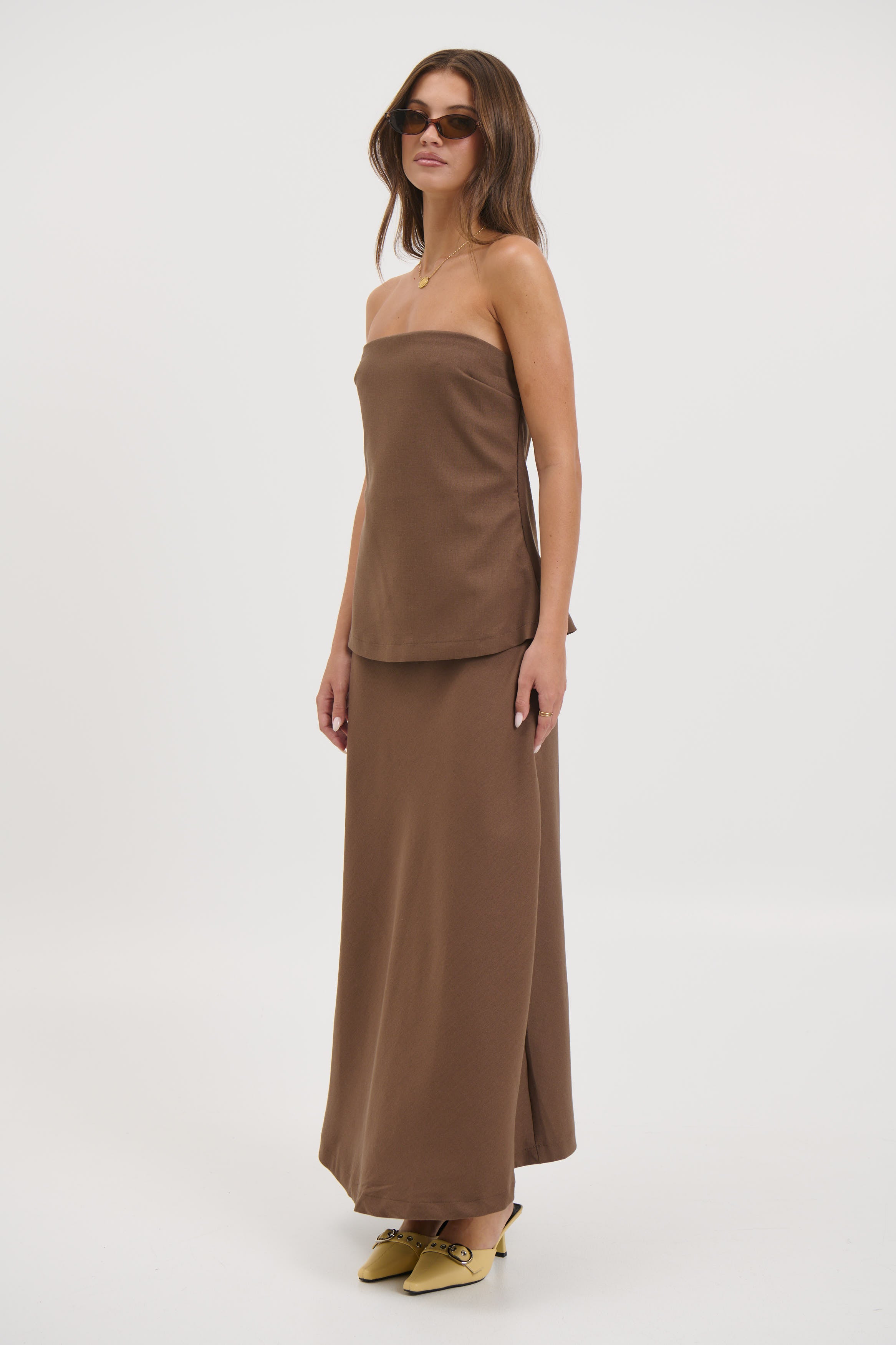 Riley Maxi Dress Chocolate