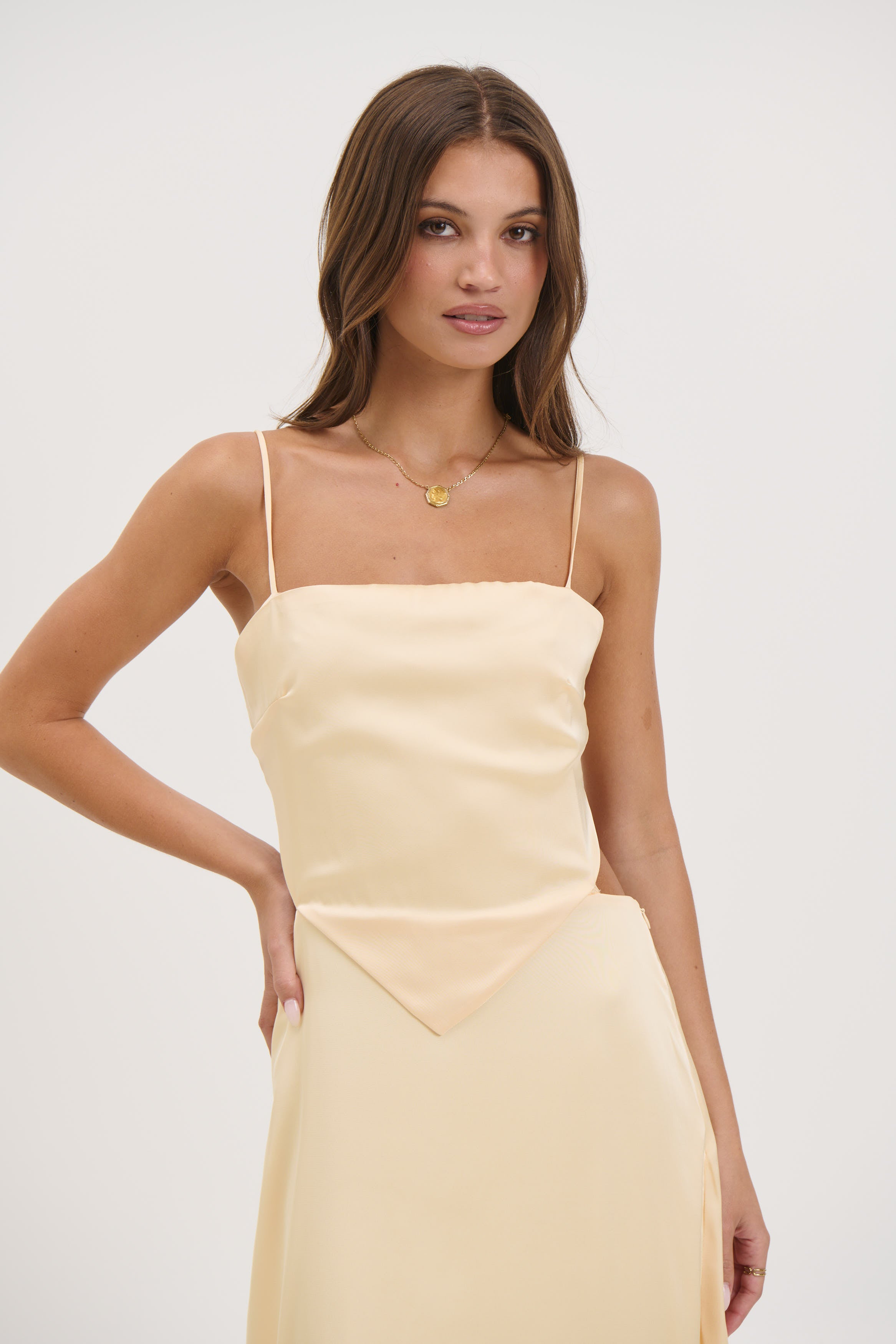 Gloria Maxi Dress Lemon