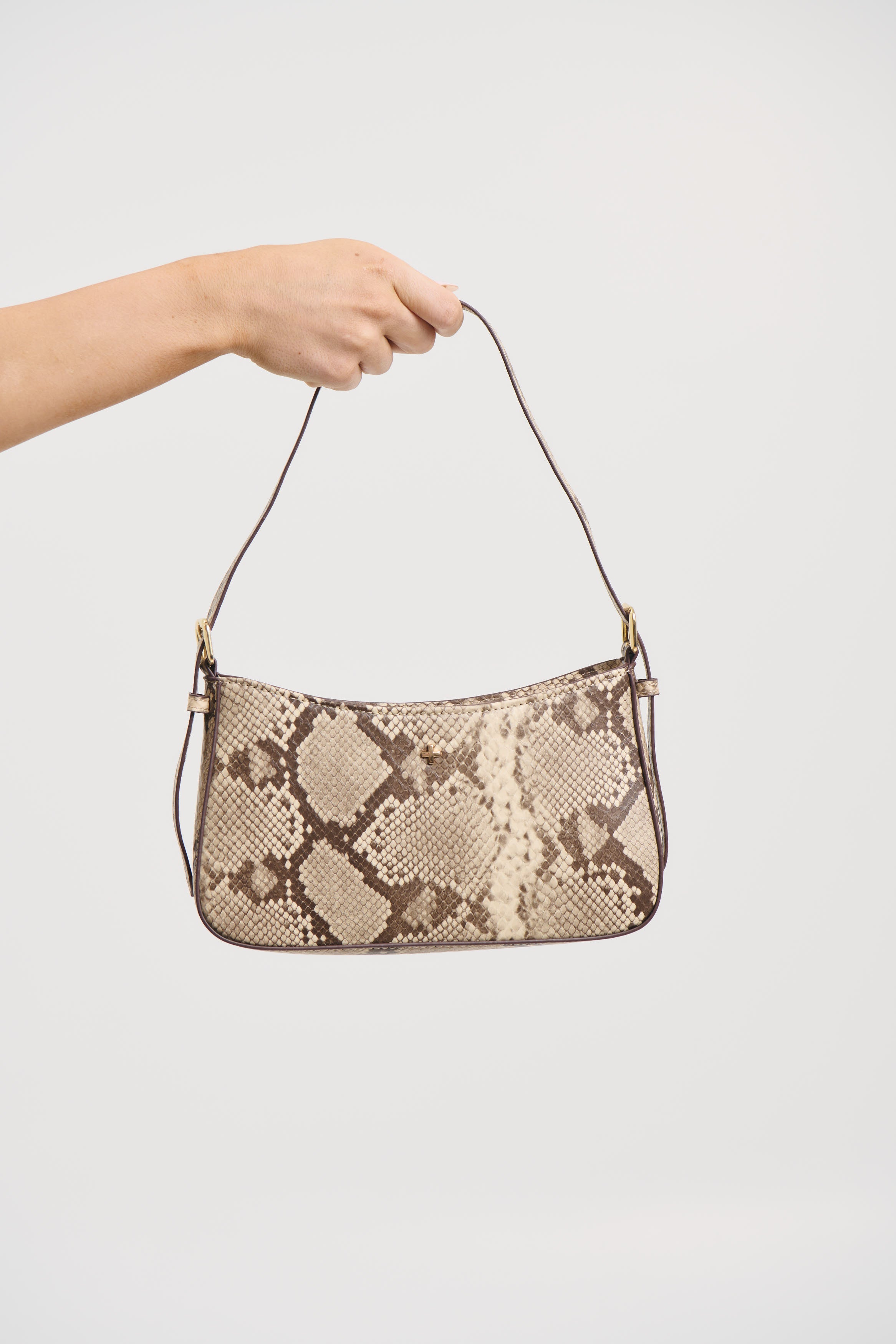 Lilu Shoulder Bag Natural Snake