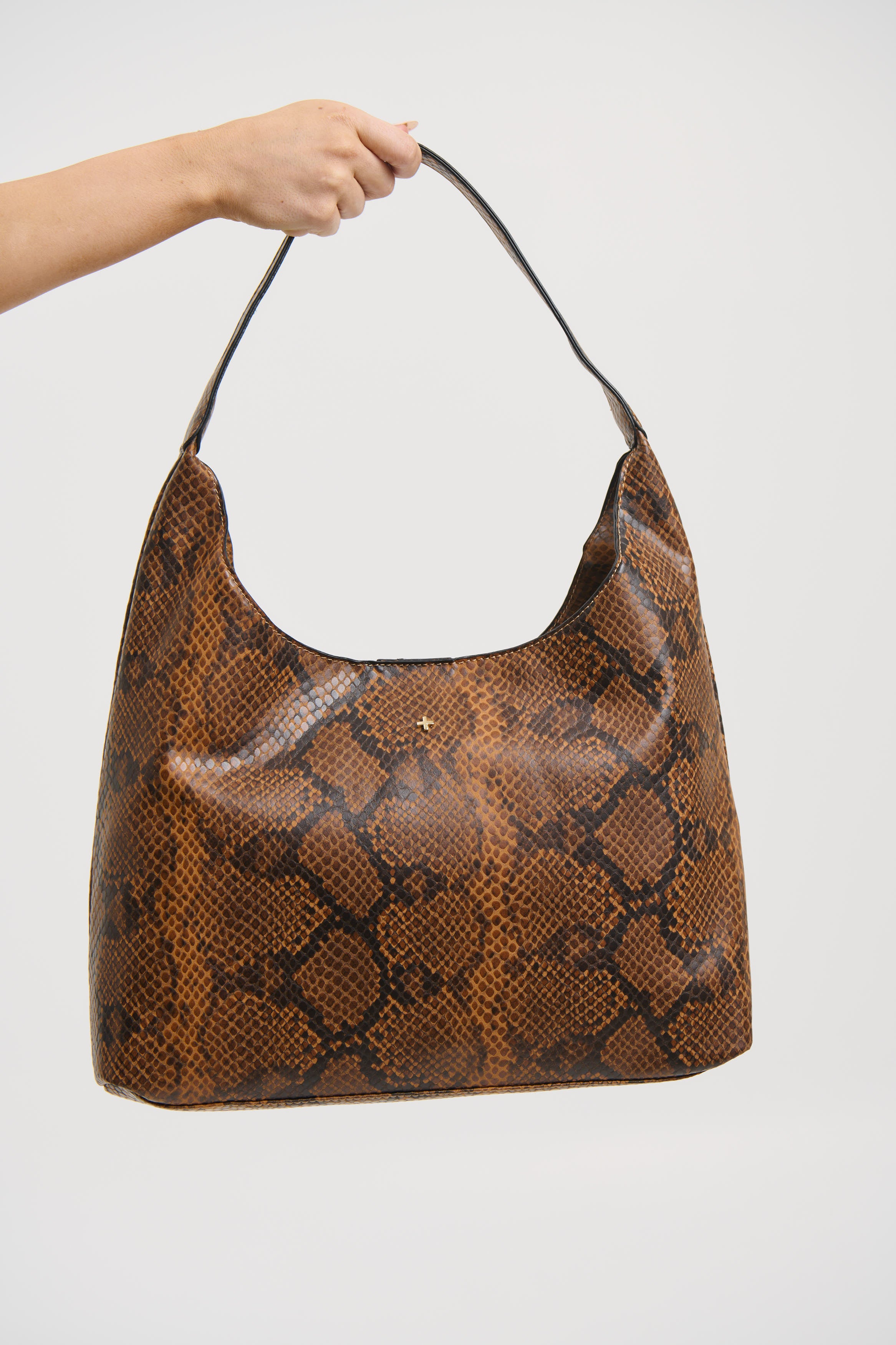 Jami Slouche Tote Tan Snake