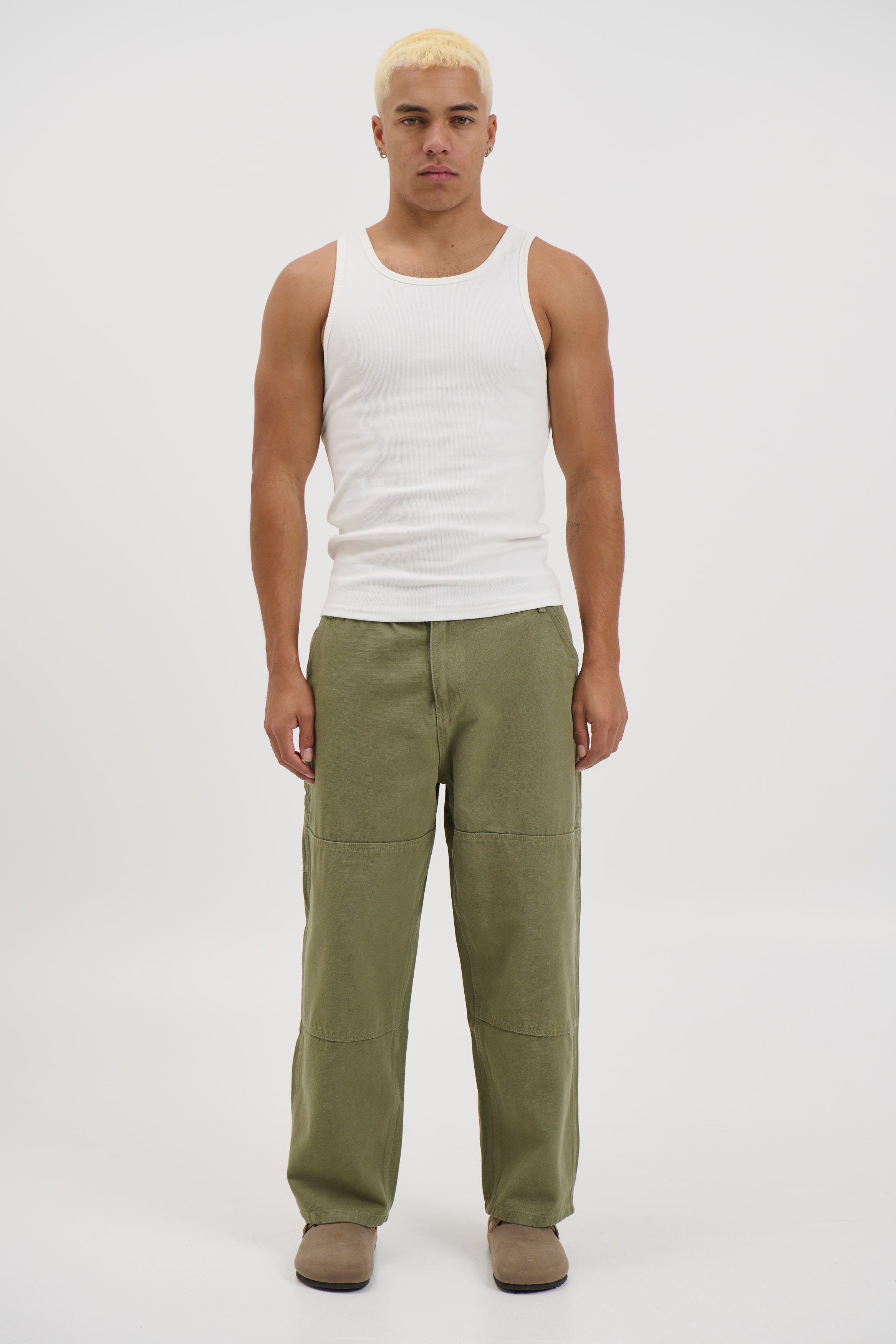 Cotton Drill Pant Army
