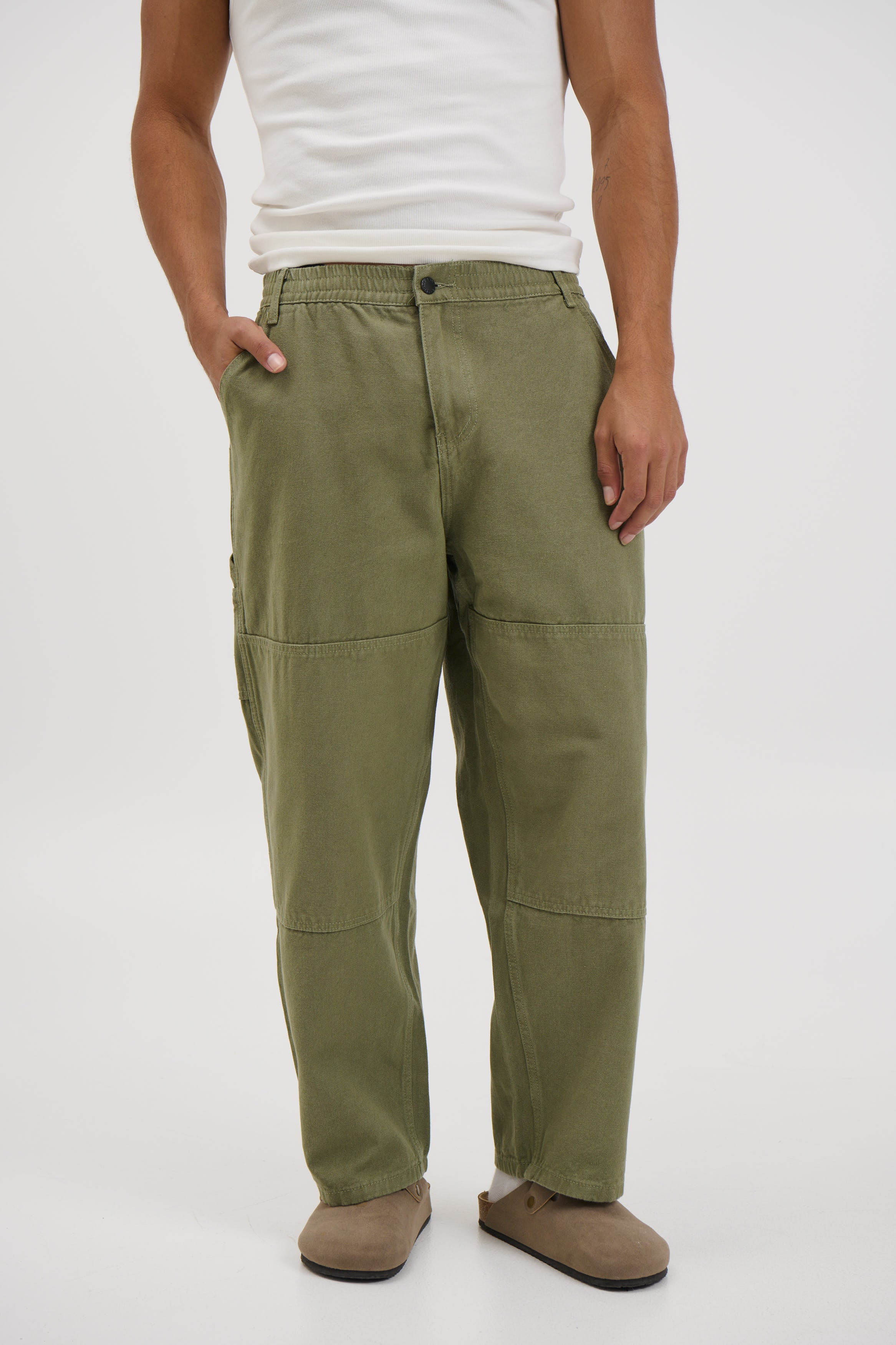 Cotton Drill Pant Army
