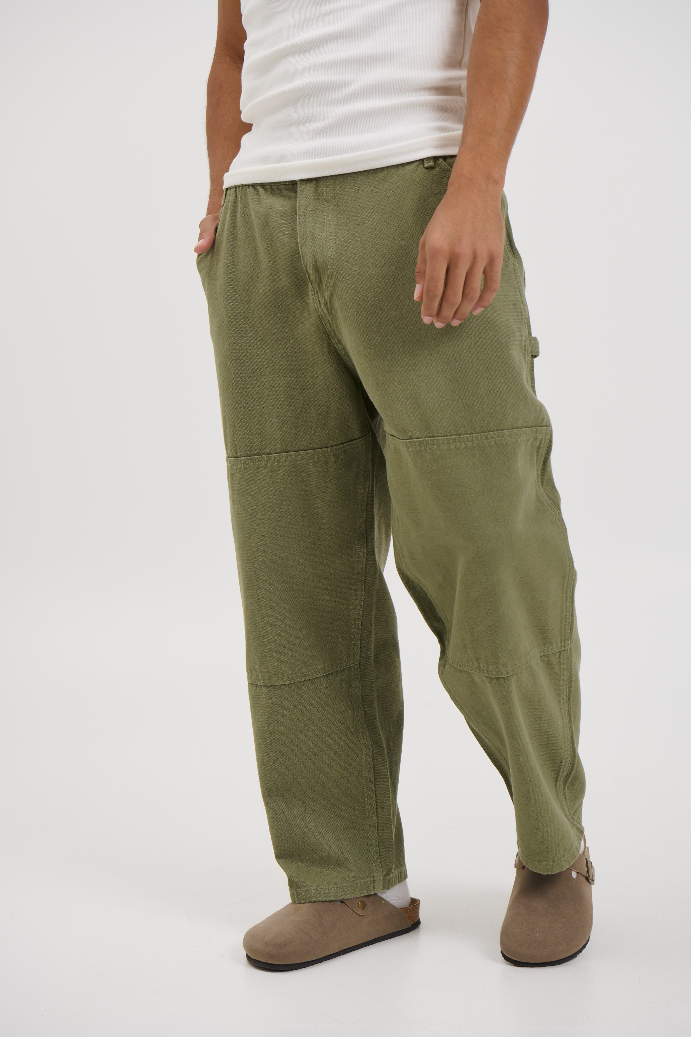 Cotton Drill Pant Army