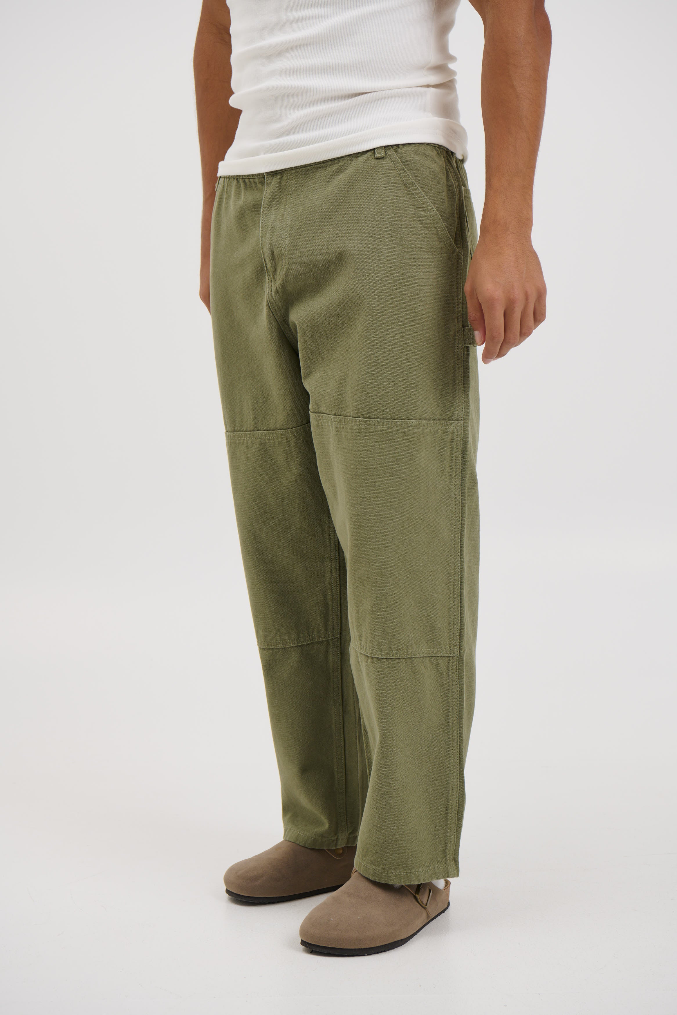 Cotton Drill Pant Army