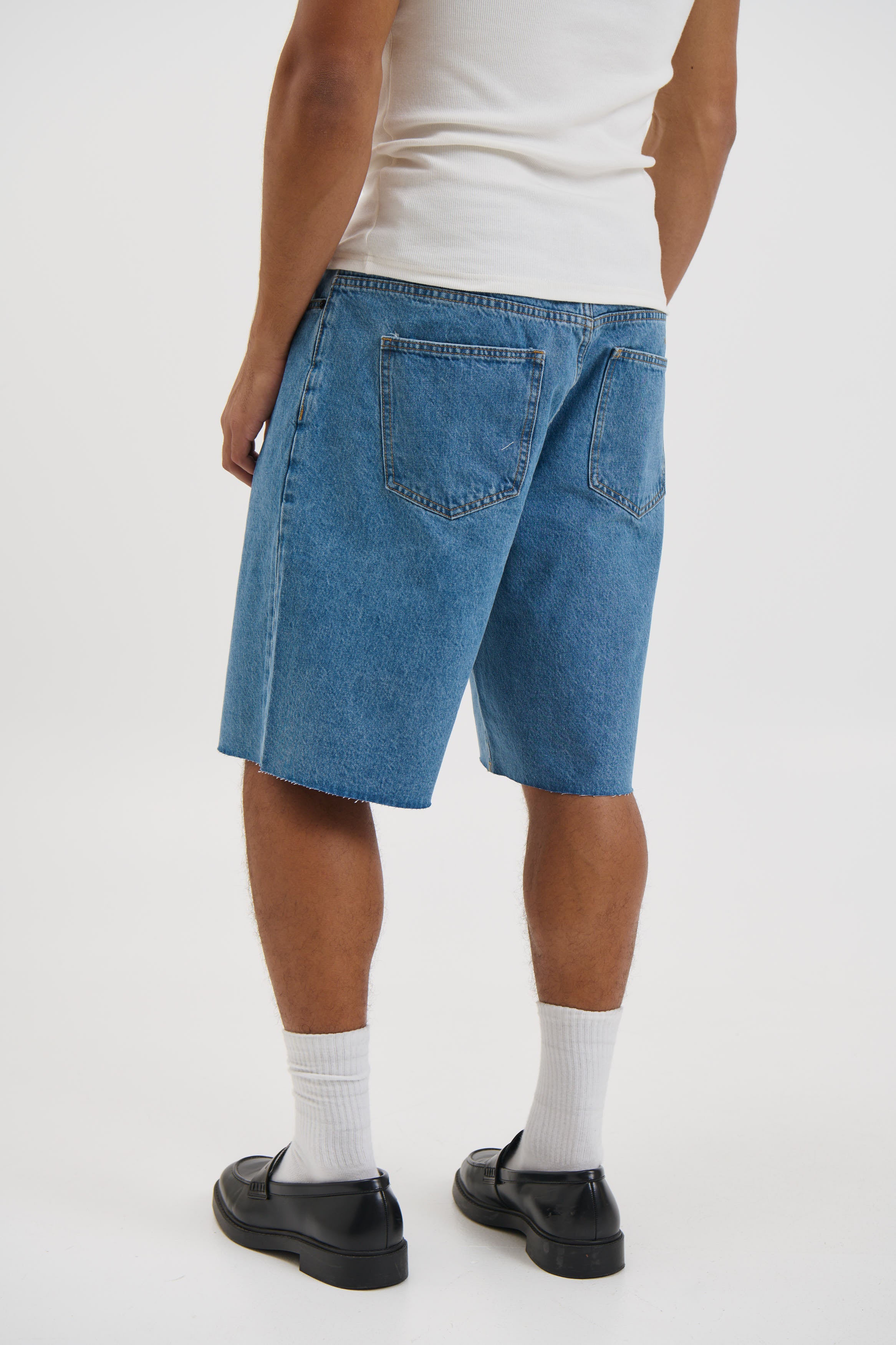 Cal Raw Denim Short Blue