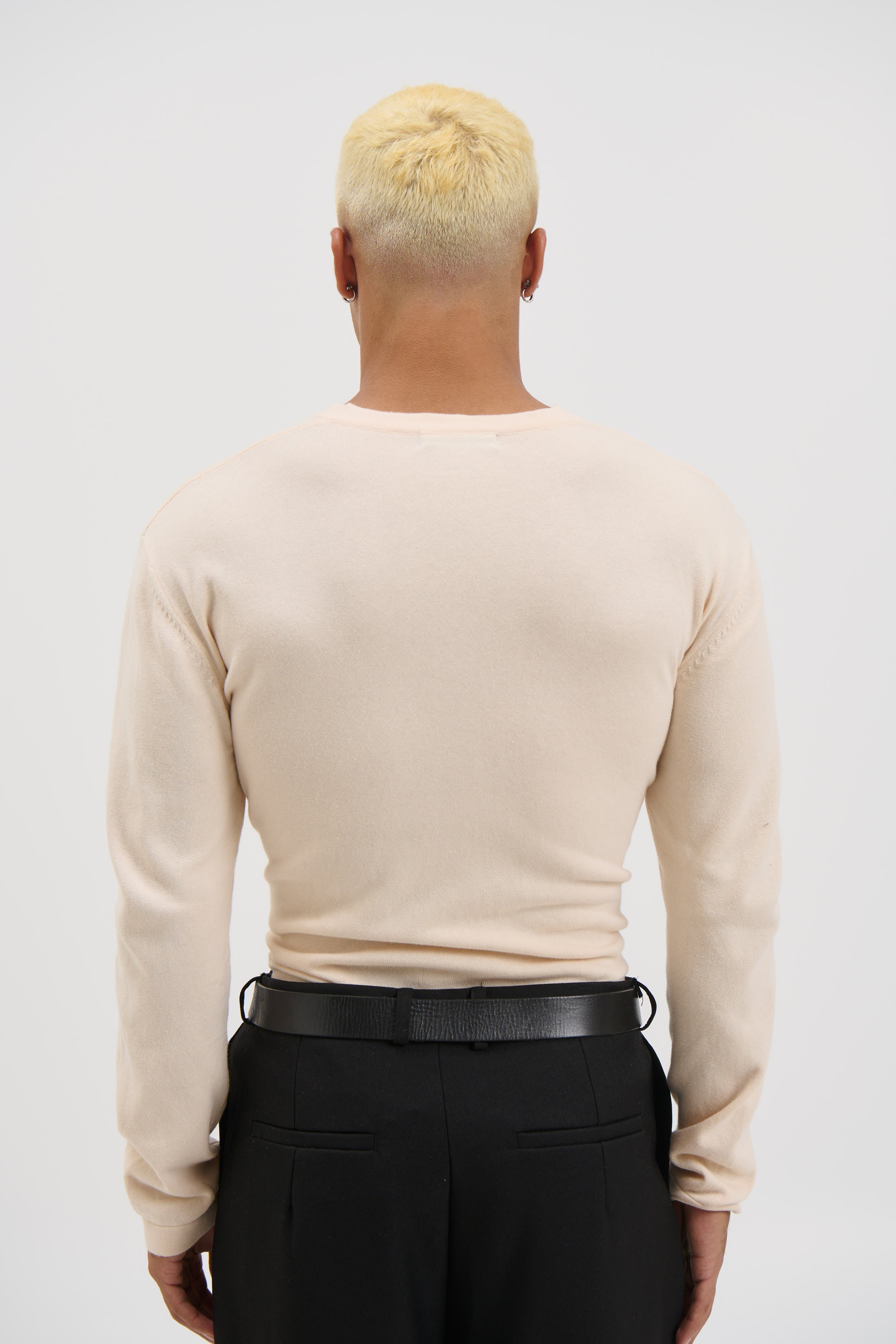 Jackson Fitted Henley Ivory