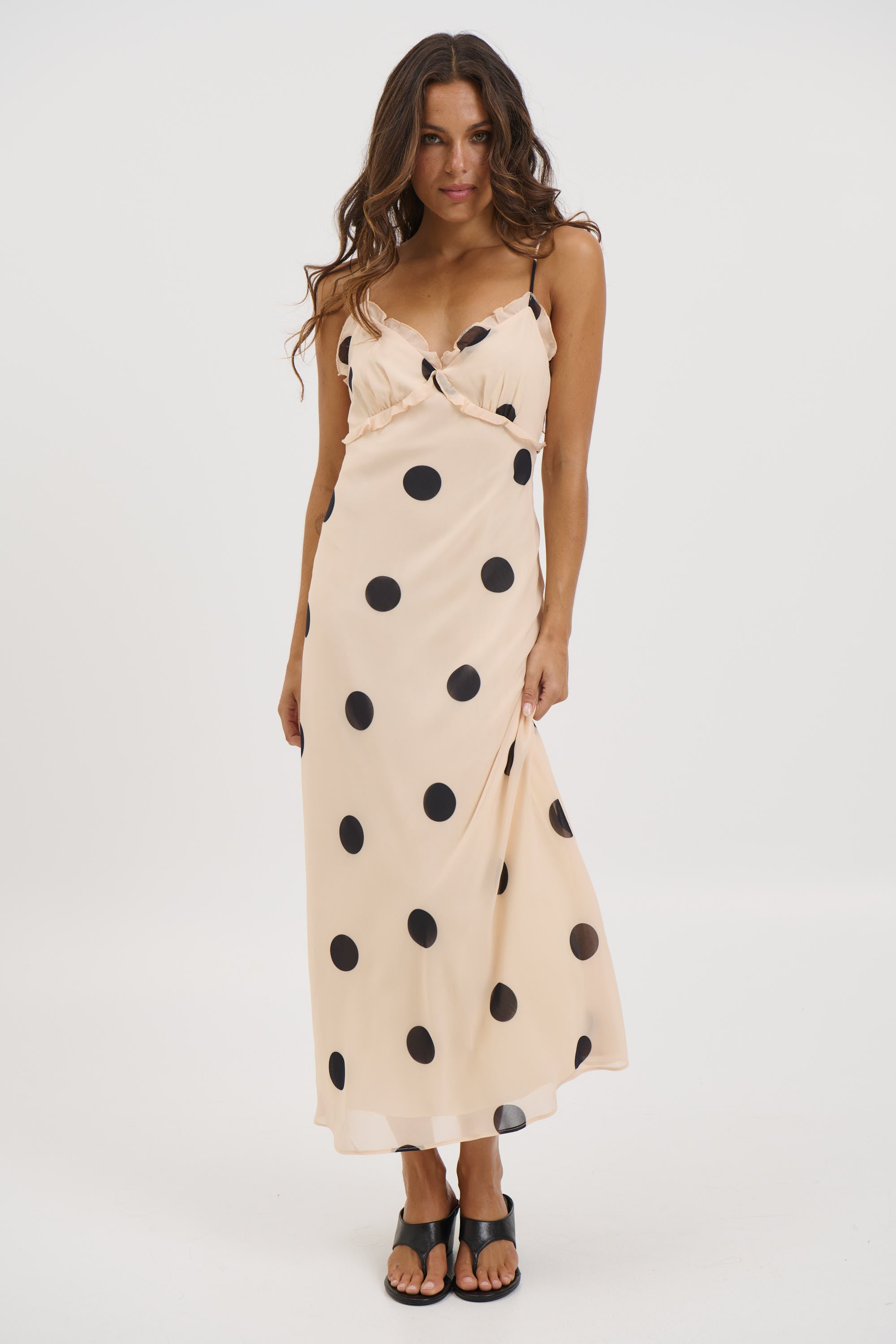 Zhali Midi Dress Beige