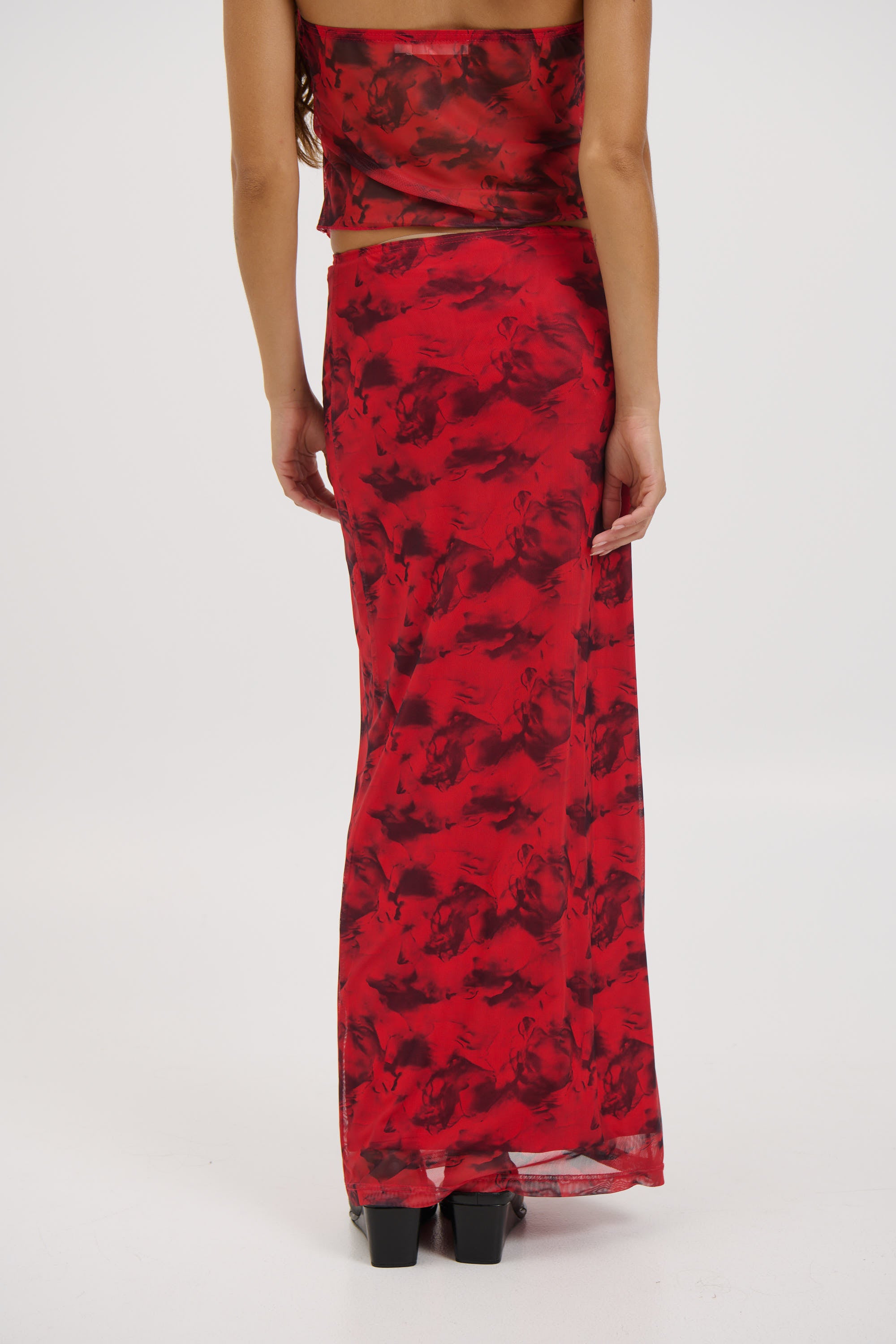Lani Maxi Skirt Red