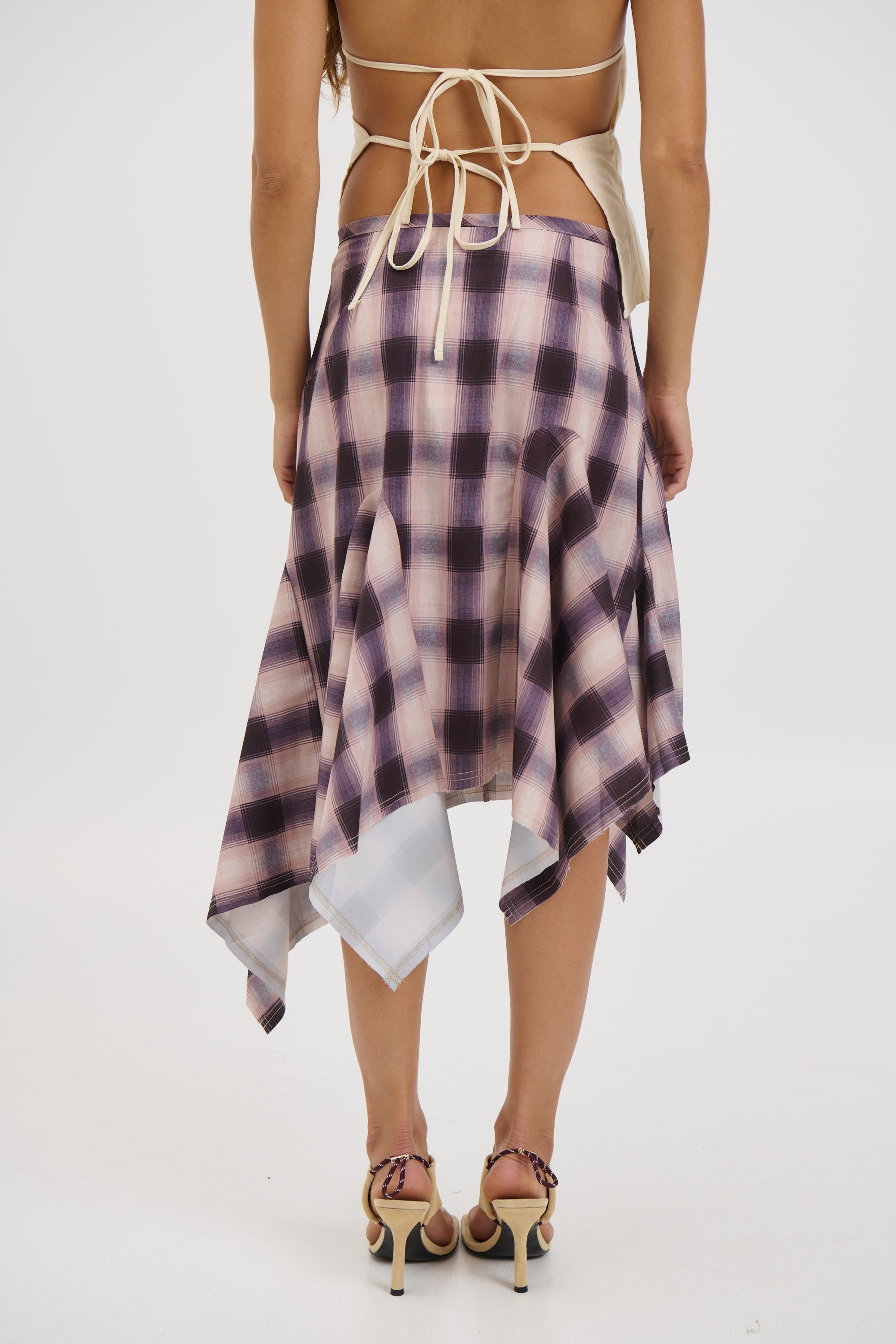 Tia Midi Skirt Beige