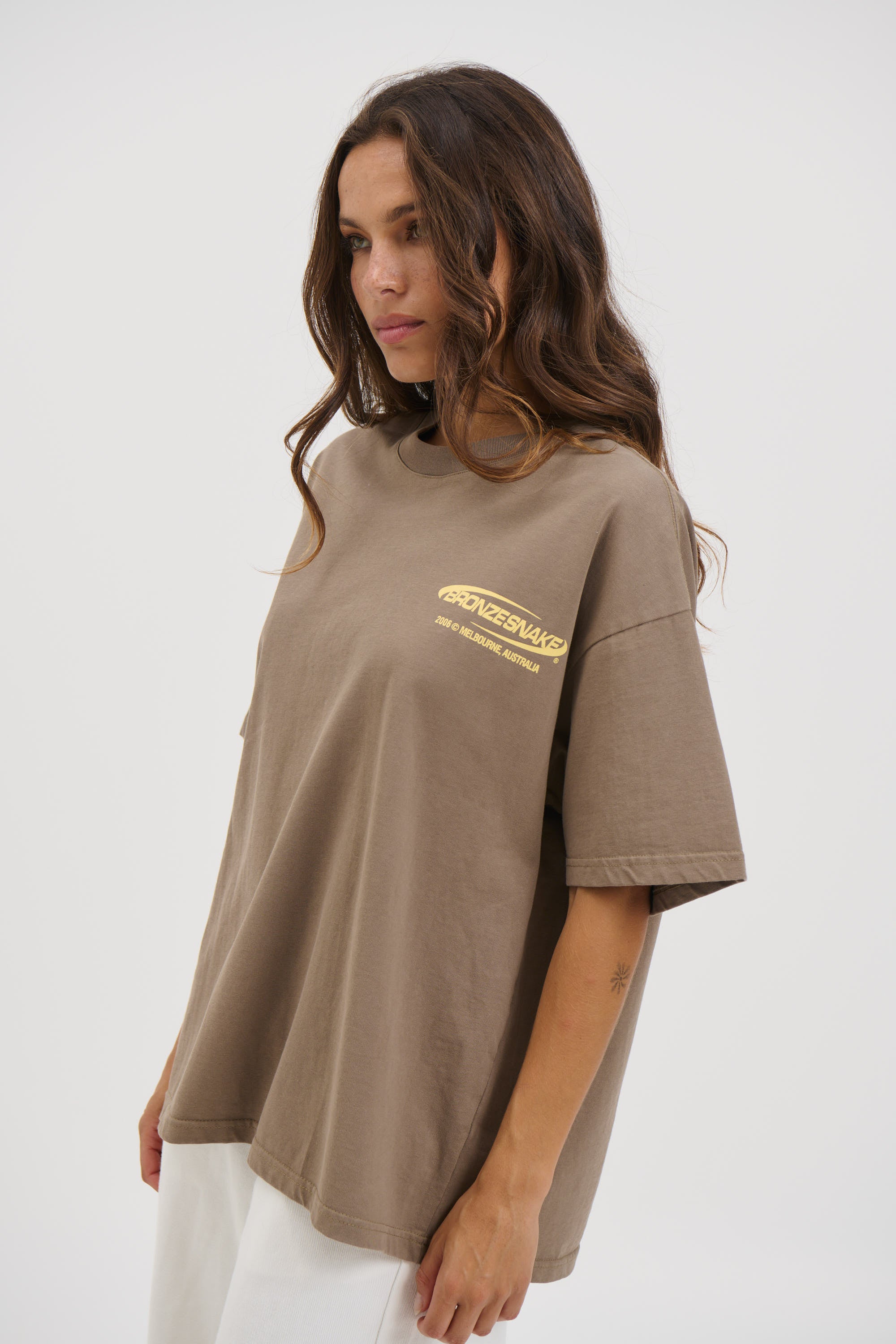 Unisex Bronze Snake Classic Tee Army