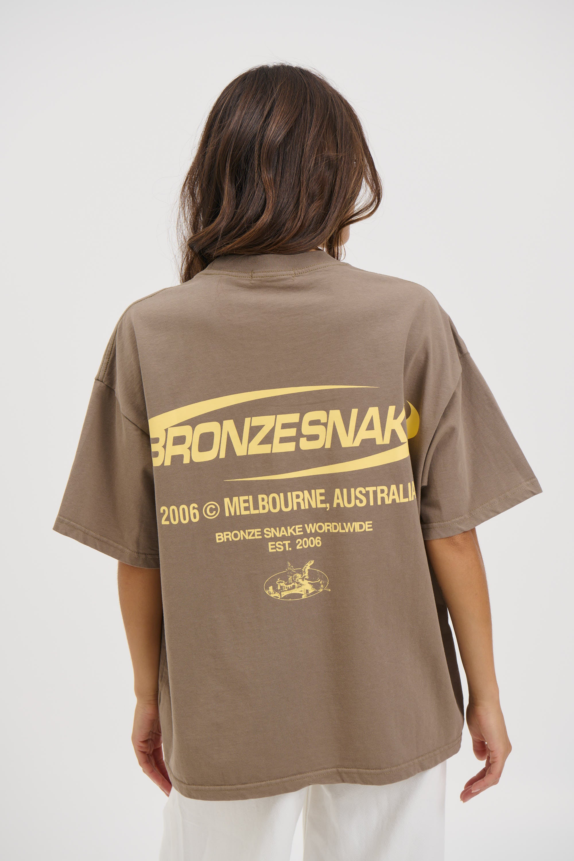 Unisex Bronze Snake Classic Tee Army