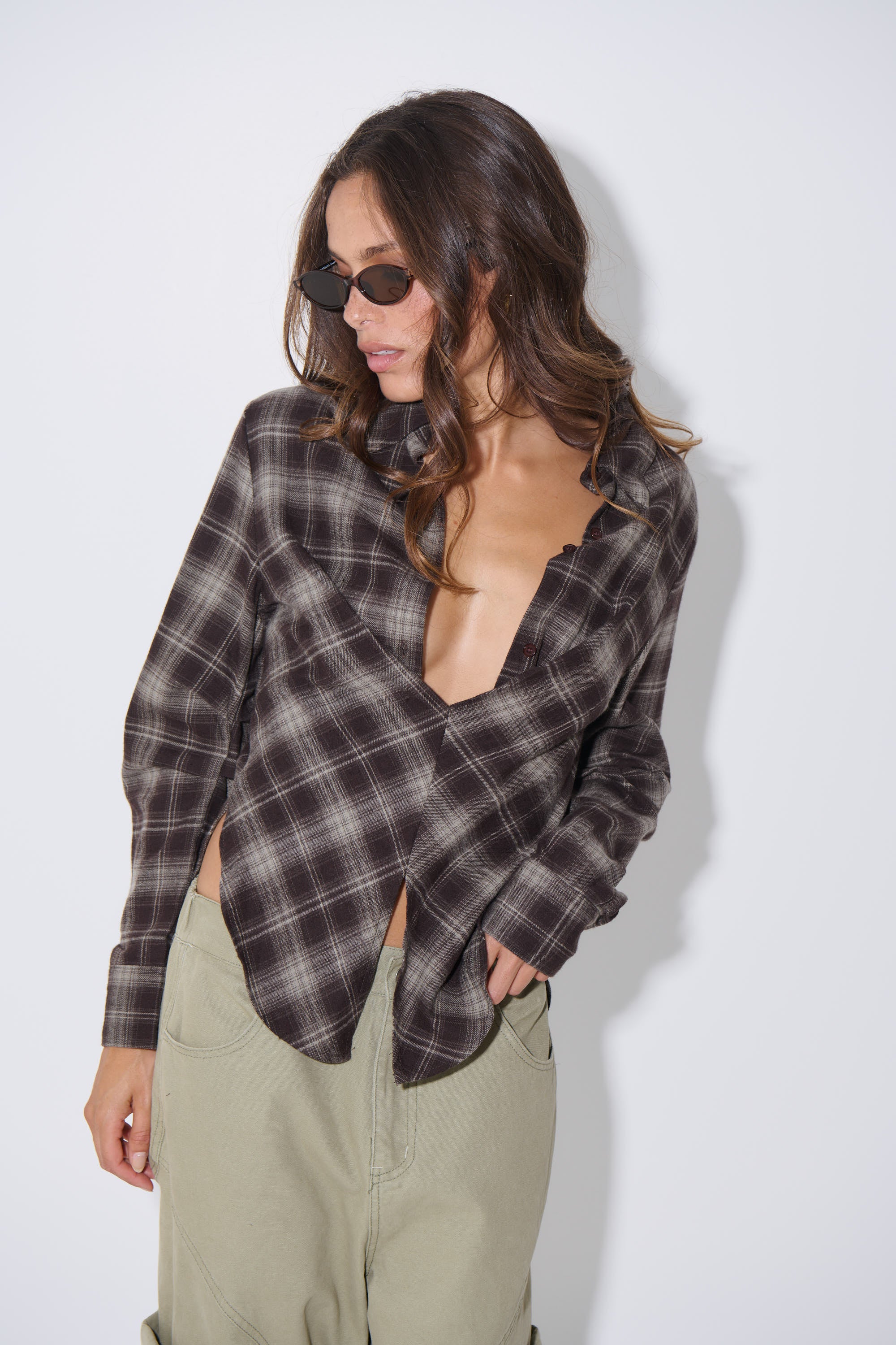 Leah Shirt Dark Grey