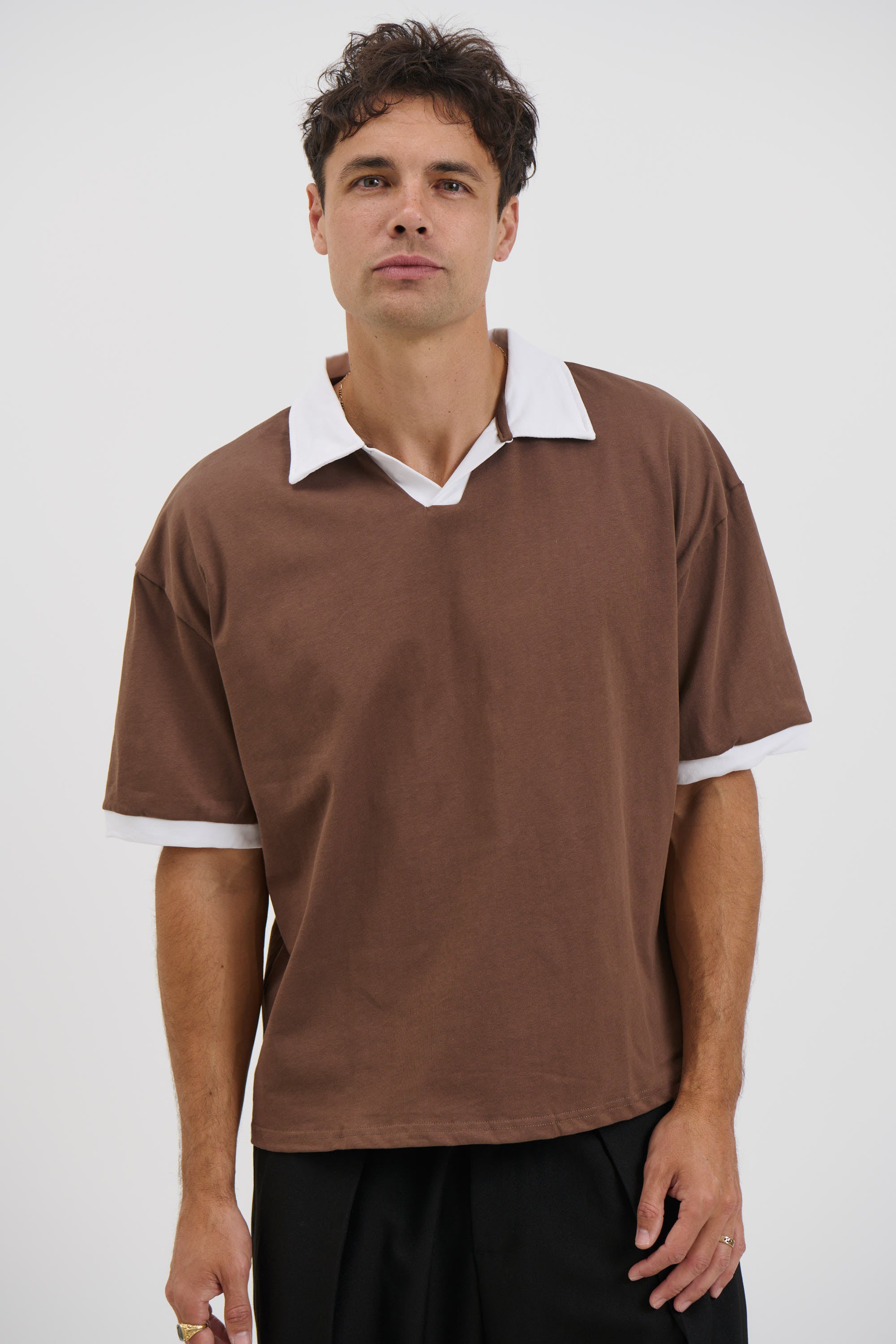 Two Tone Polo Choc