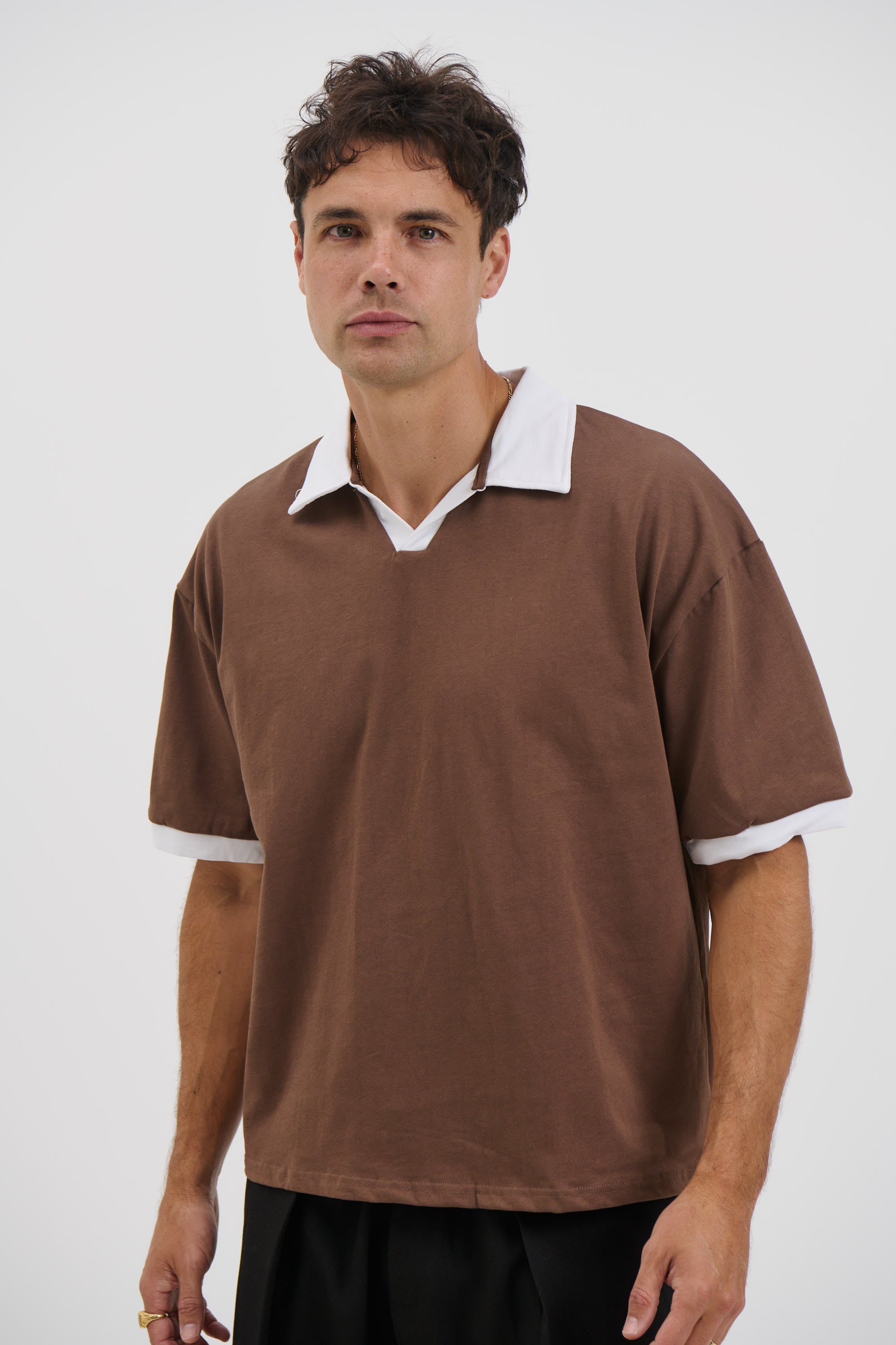 Two Tone Polo Choc