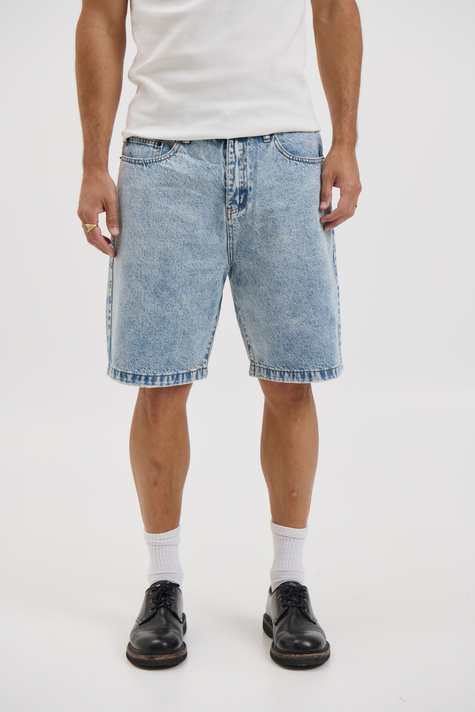 Nick Relaxed Denim Short Ocean