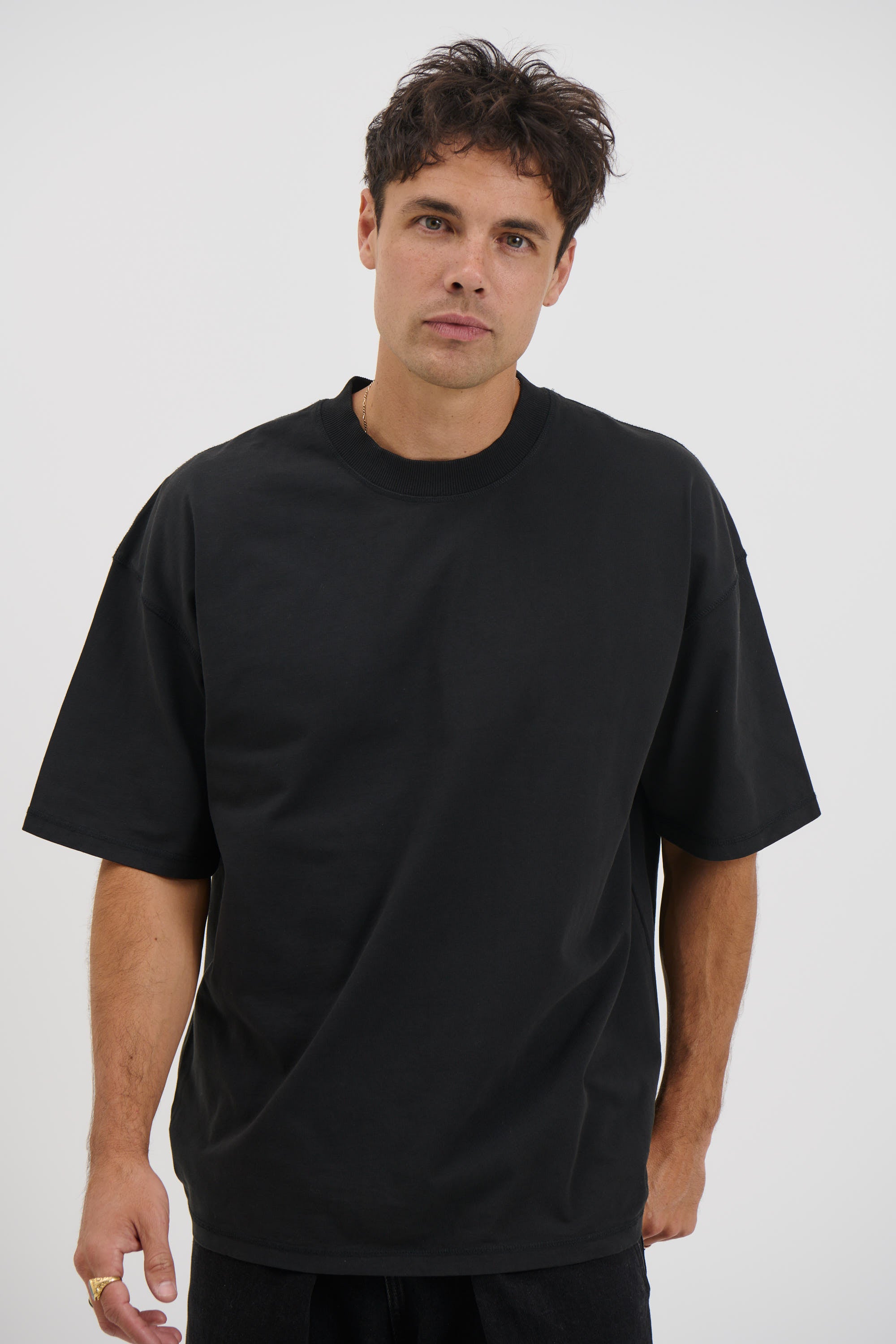 Cotton Box Tee Black