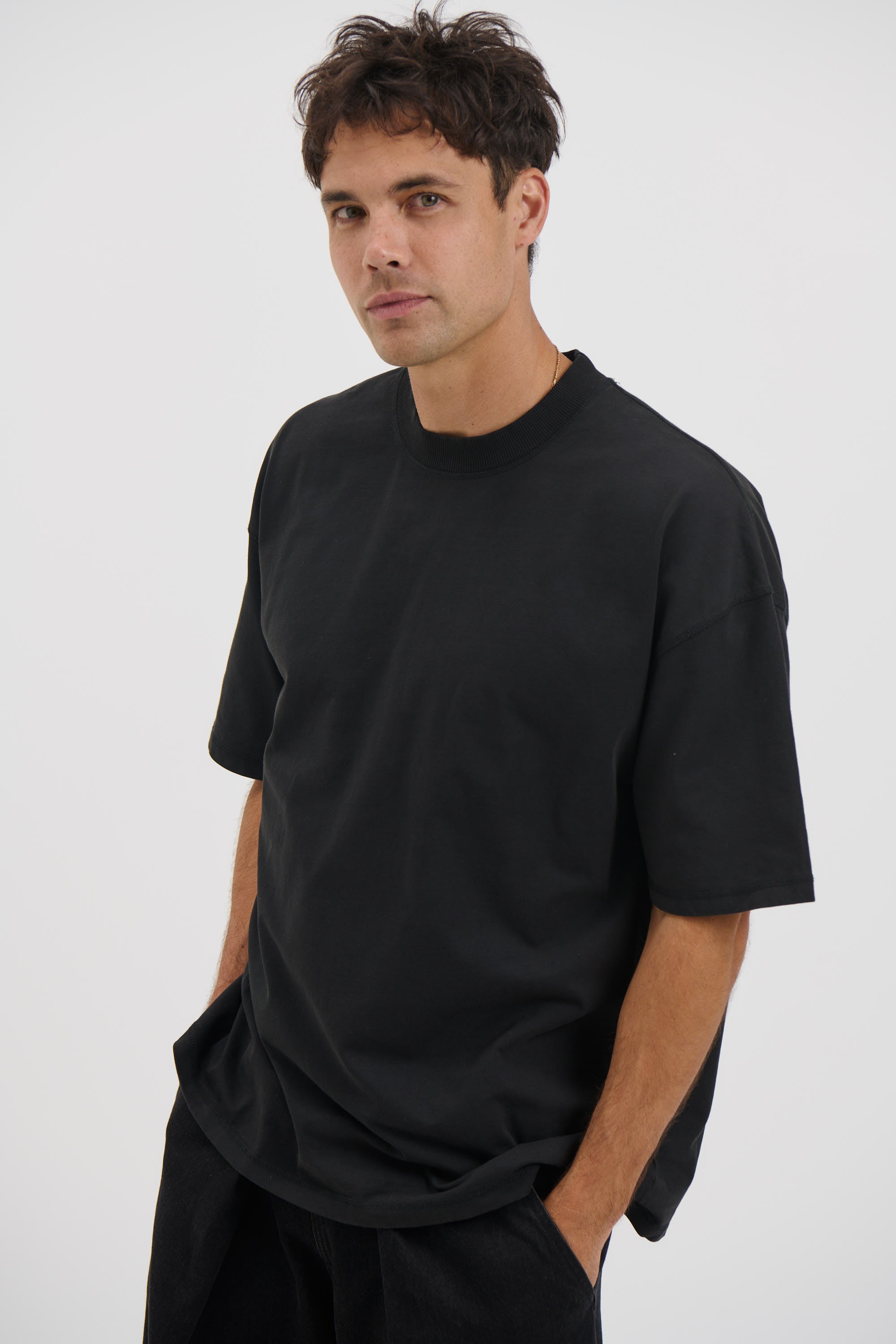 Cotton Box Tee Black