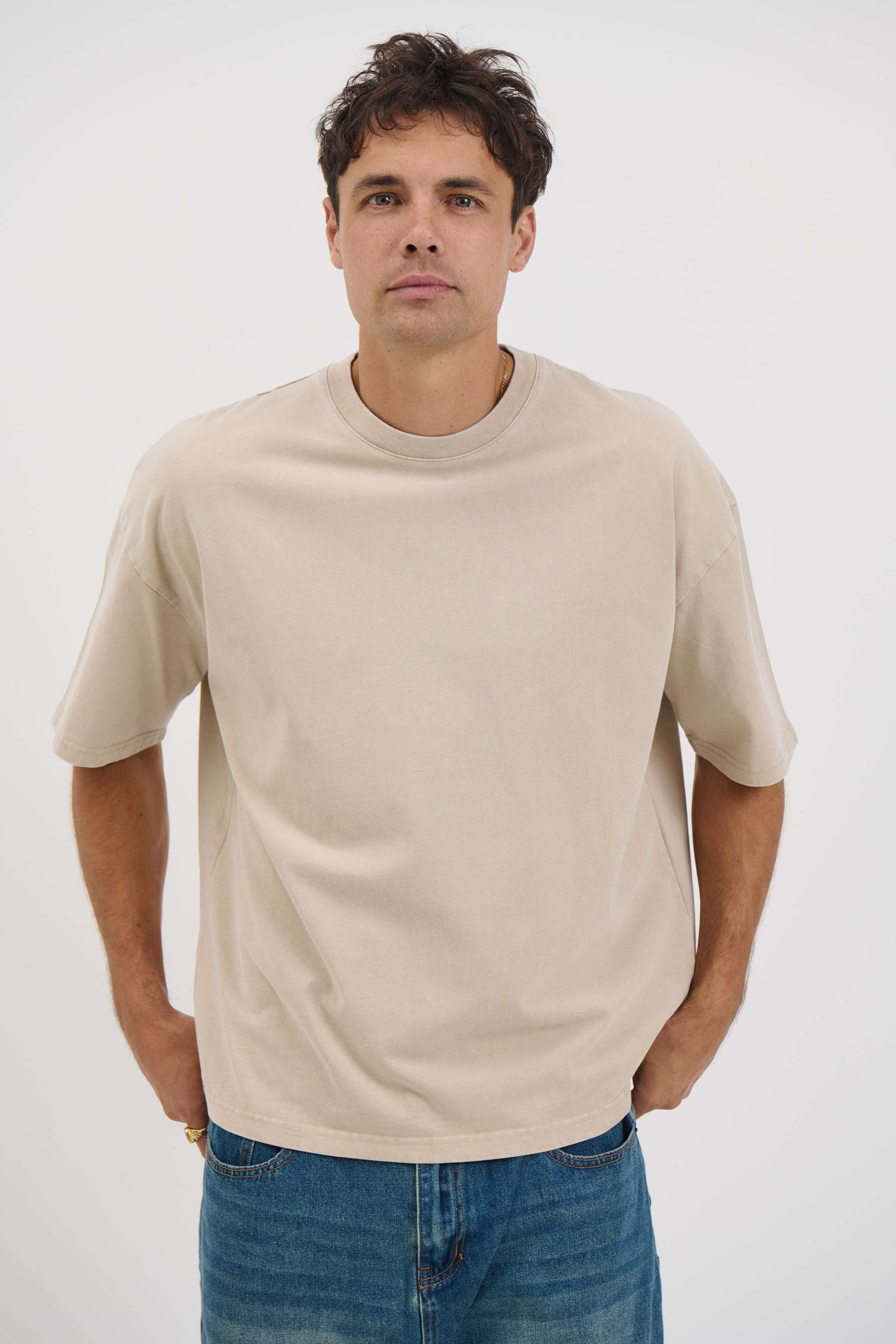 Relaxed Crew Tee Sand