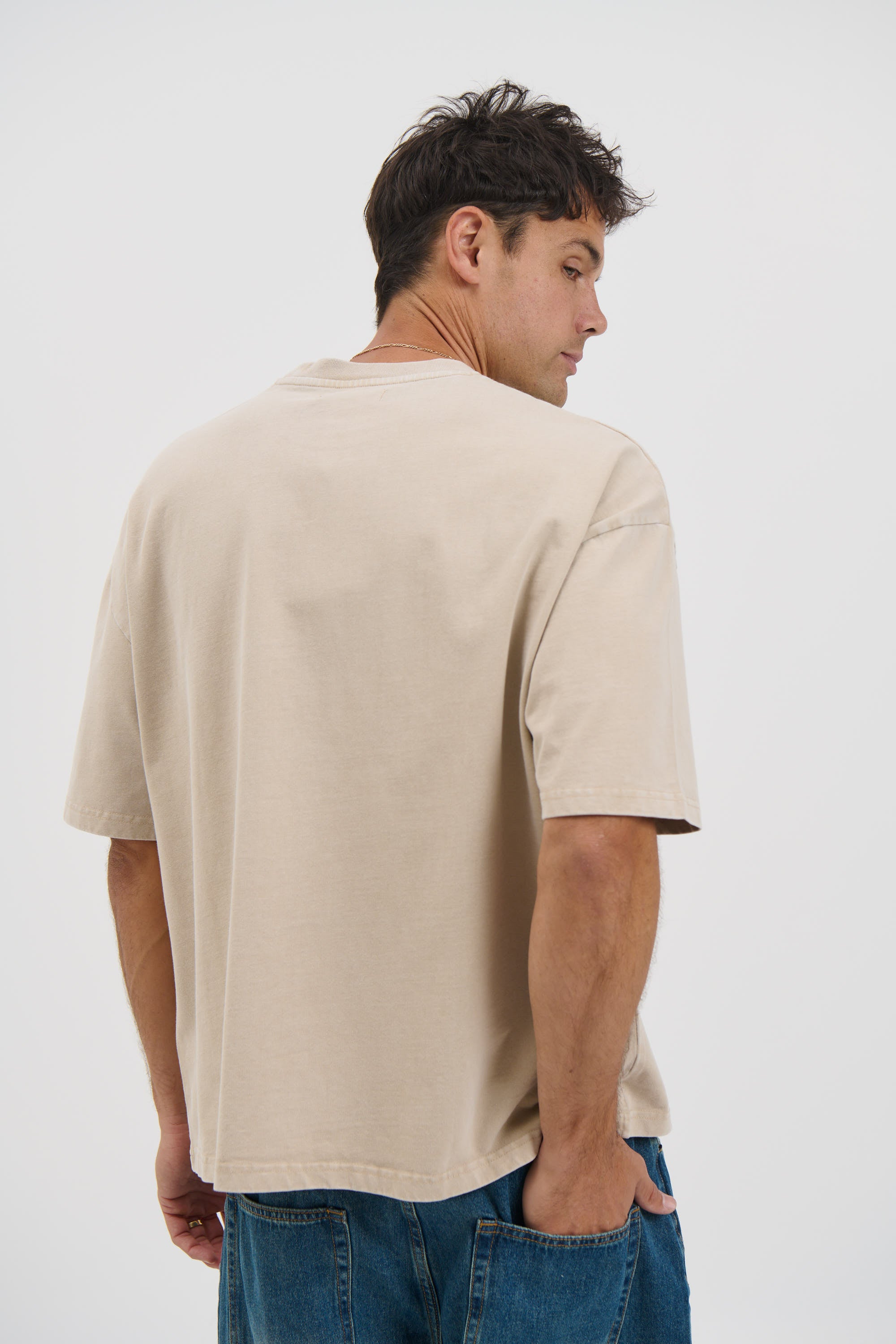 Relaxed Crew Tee Sand