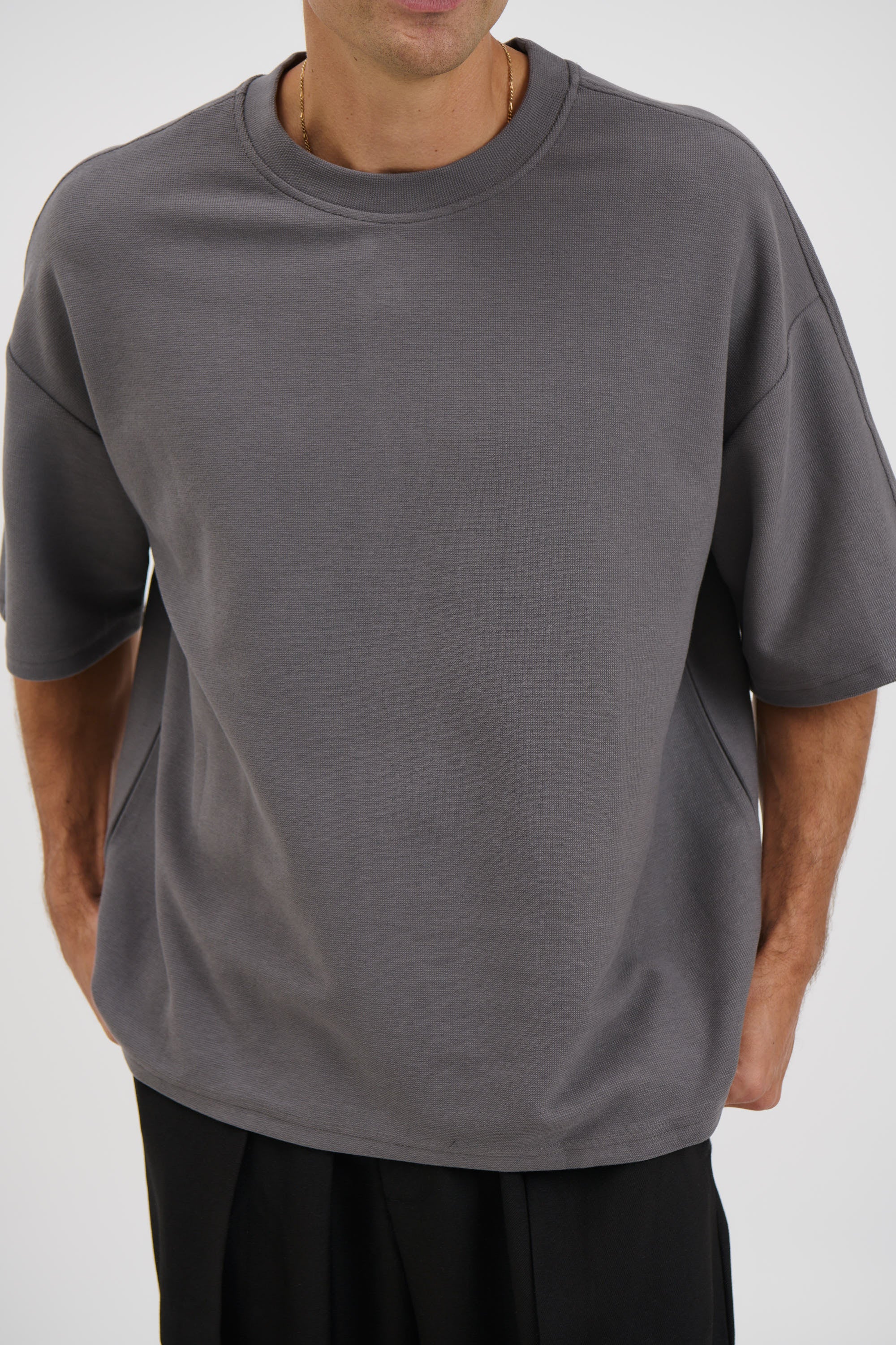 Henry Heavyweight Tee Charcoal