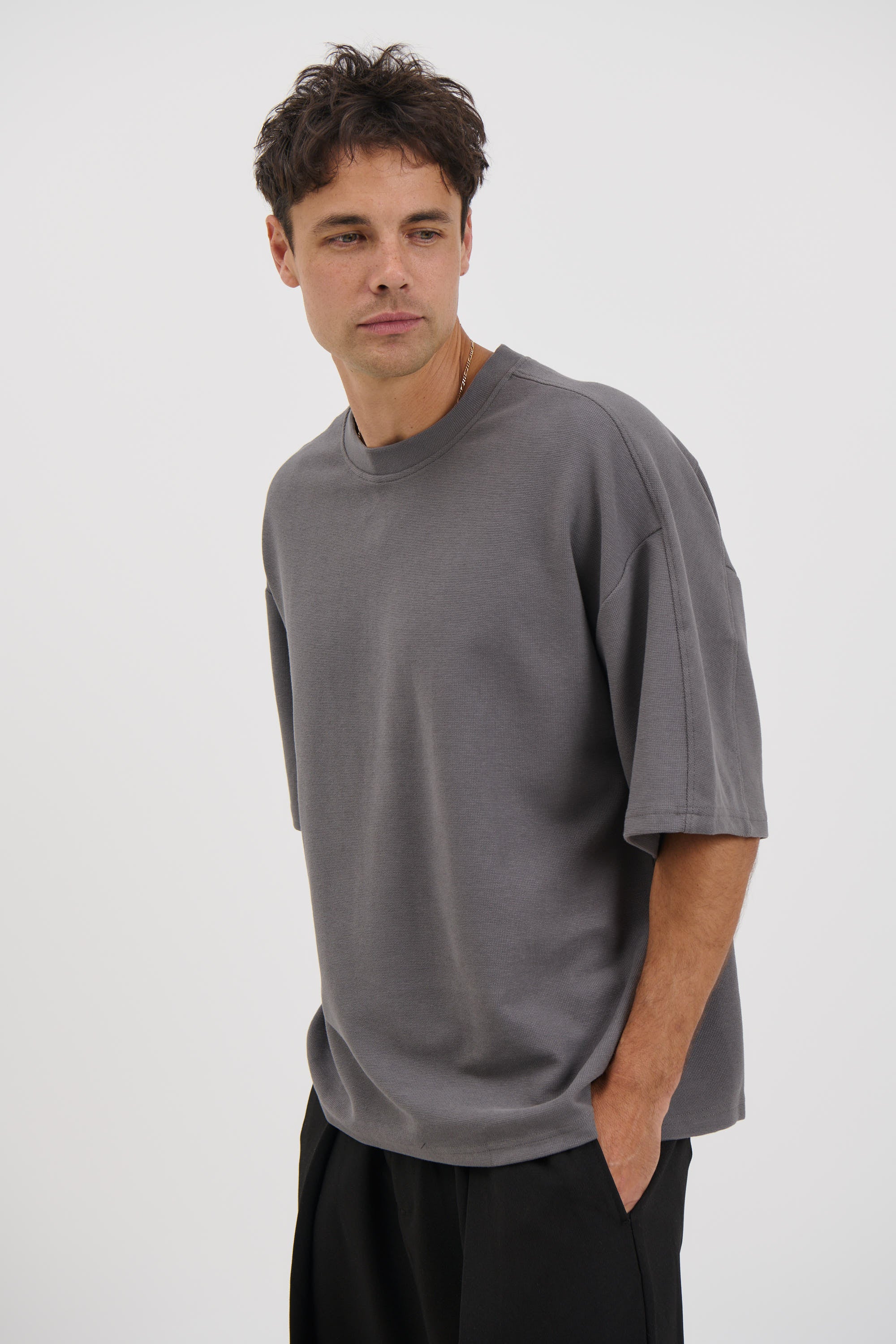 Henry Heavyweight Tee Charcoal