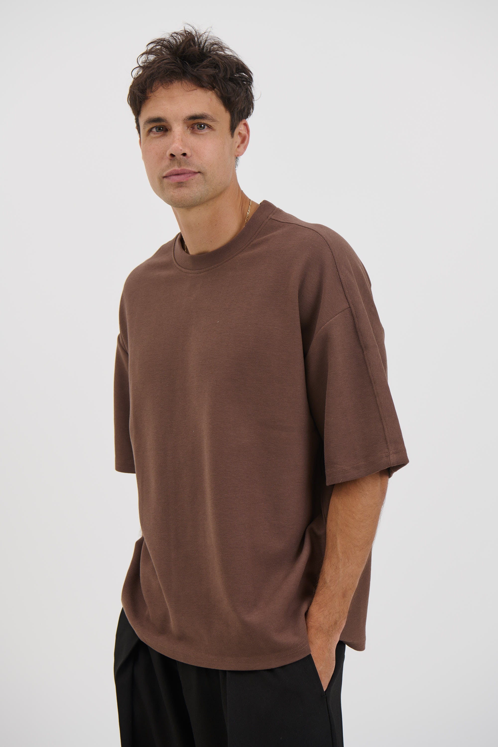 Henry Heavyweight Tee Choc