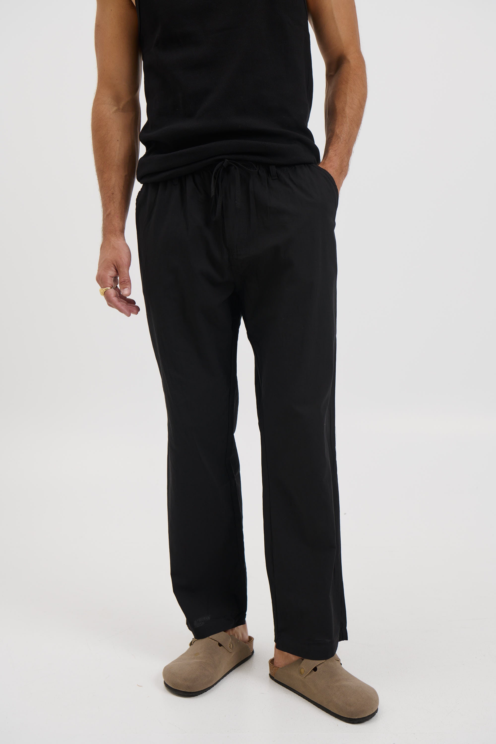 Dion Relaxed Pant Black
