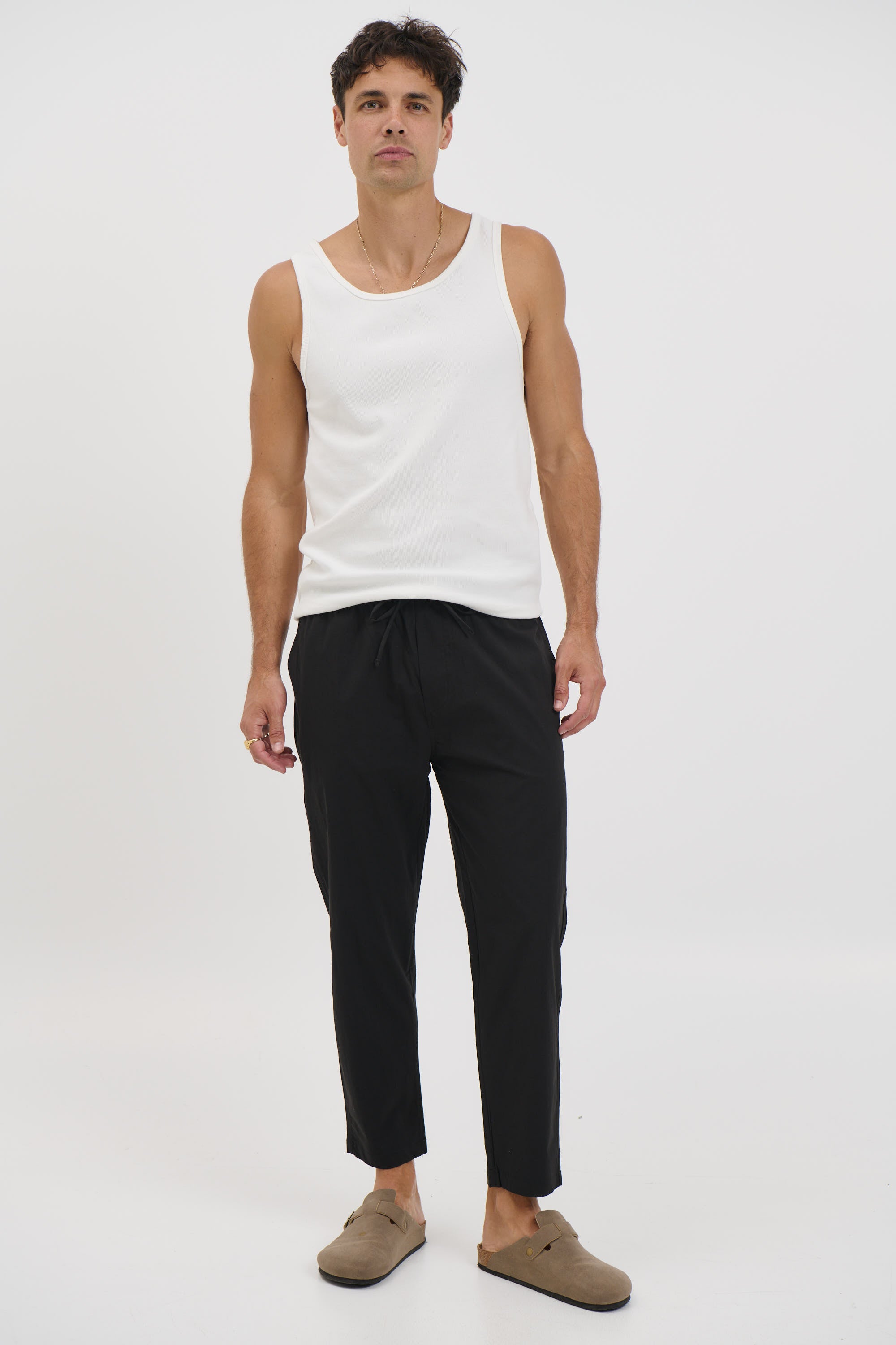 Locky Straight Pant Black