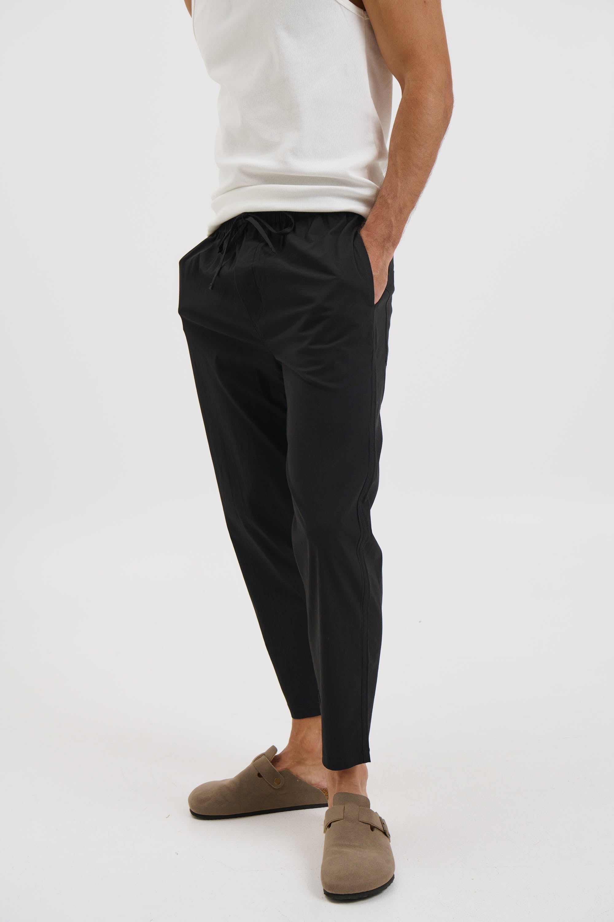 Locky Straight Pant Black