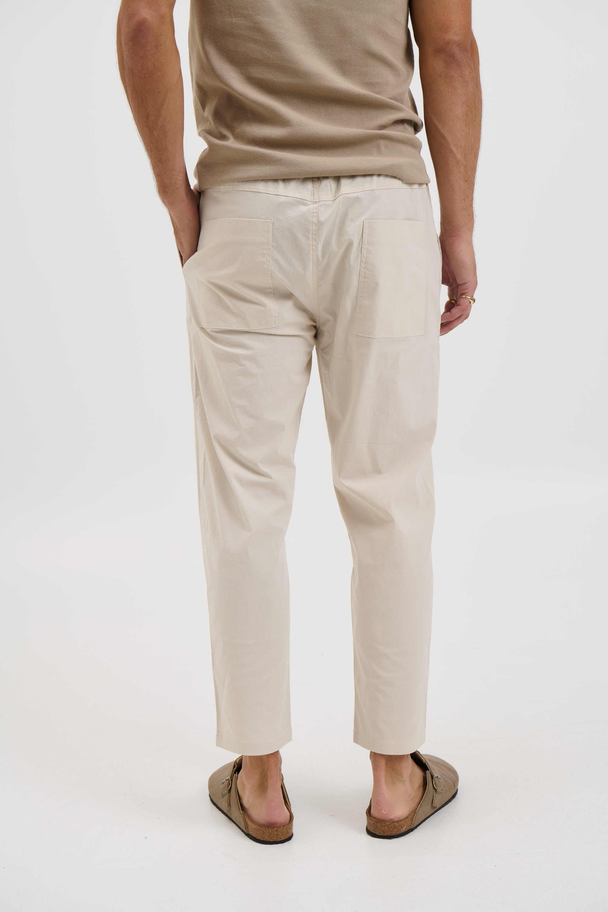 Locky Straight Pant Stone