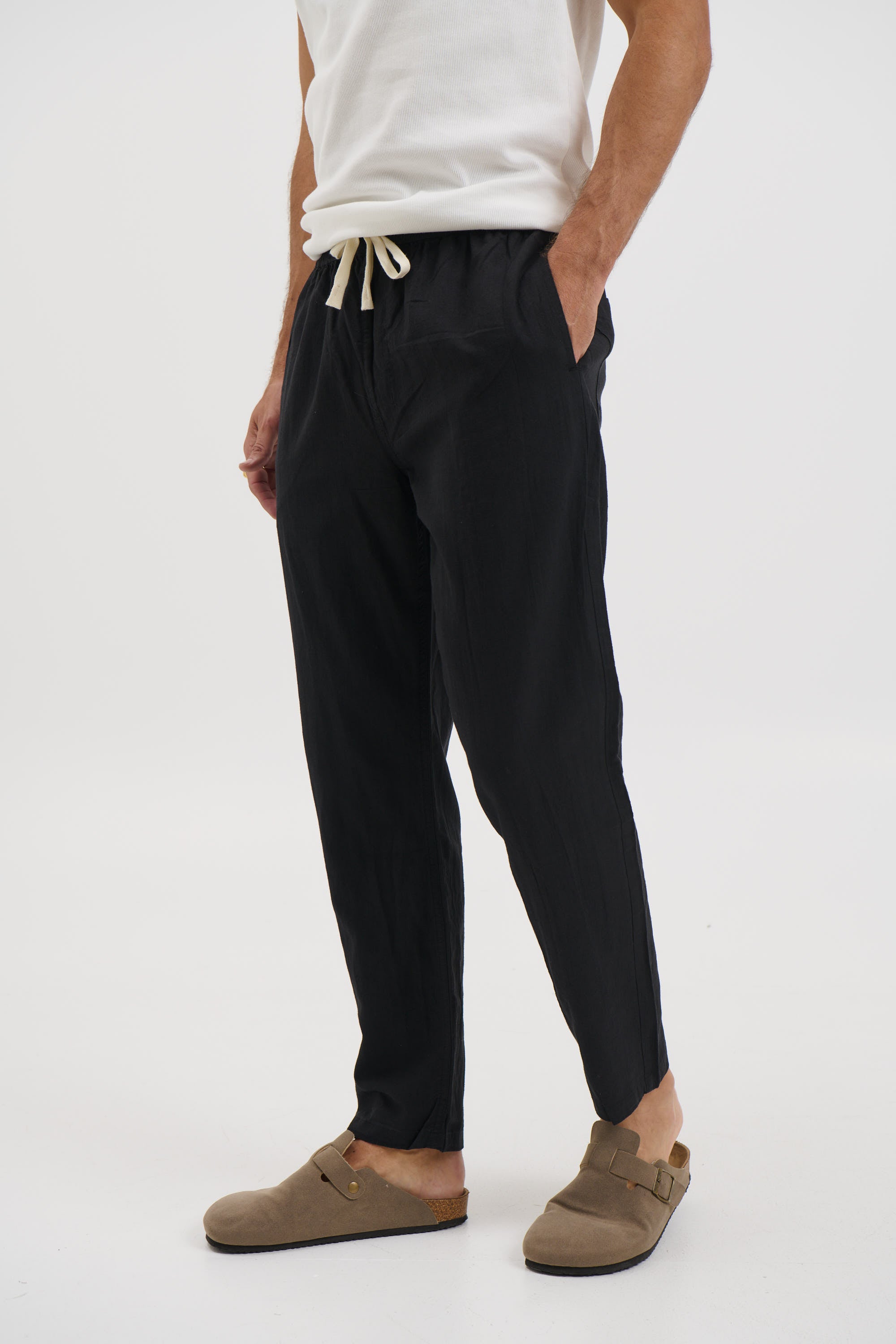 NTH Linen Pant Black