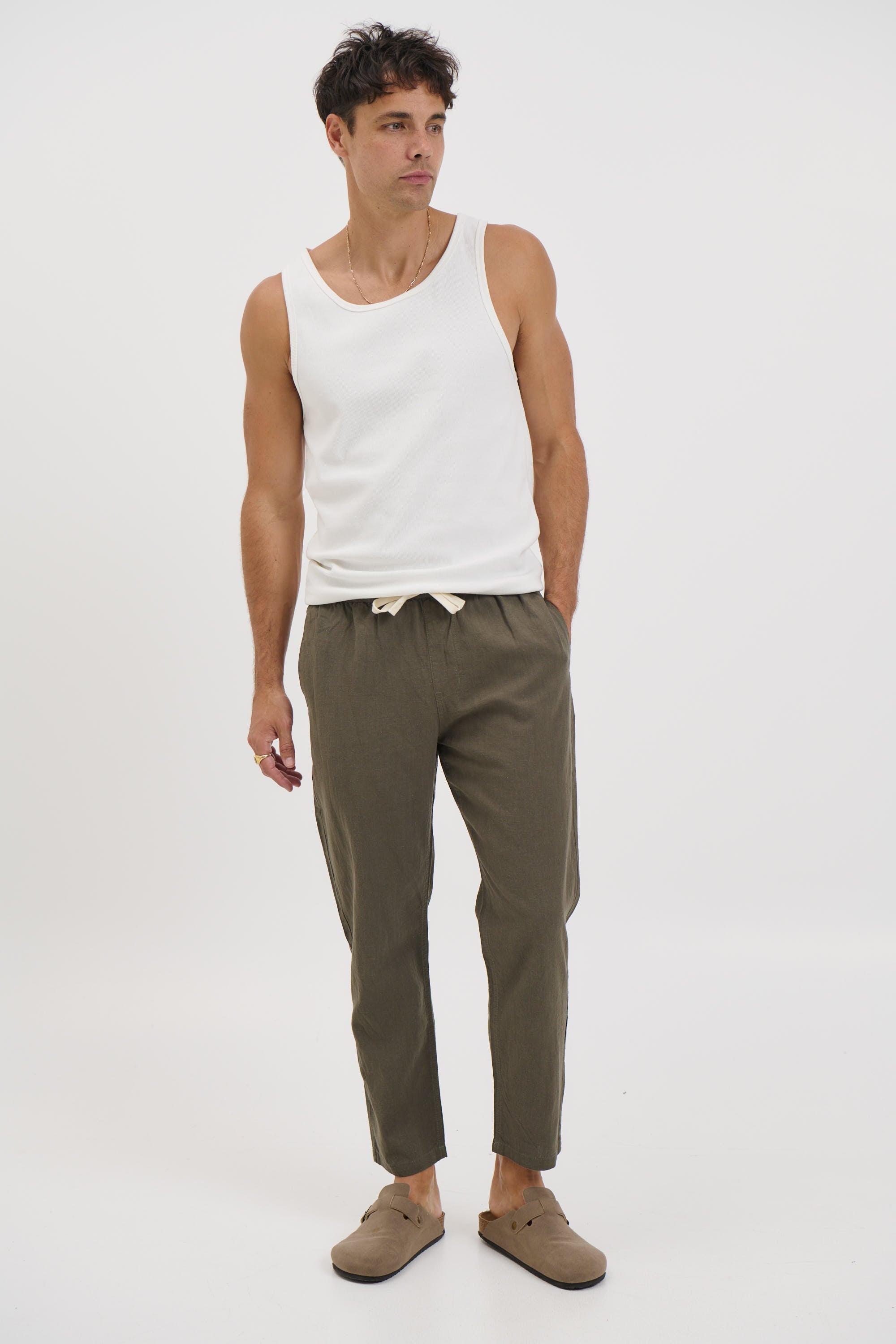 NTH Linen Pant Khaki